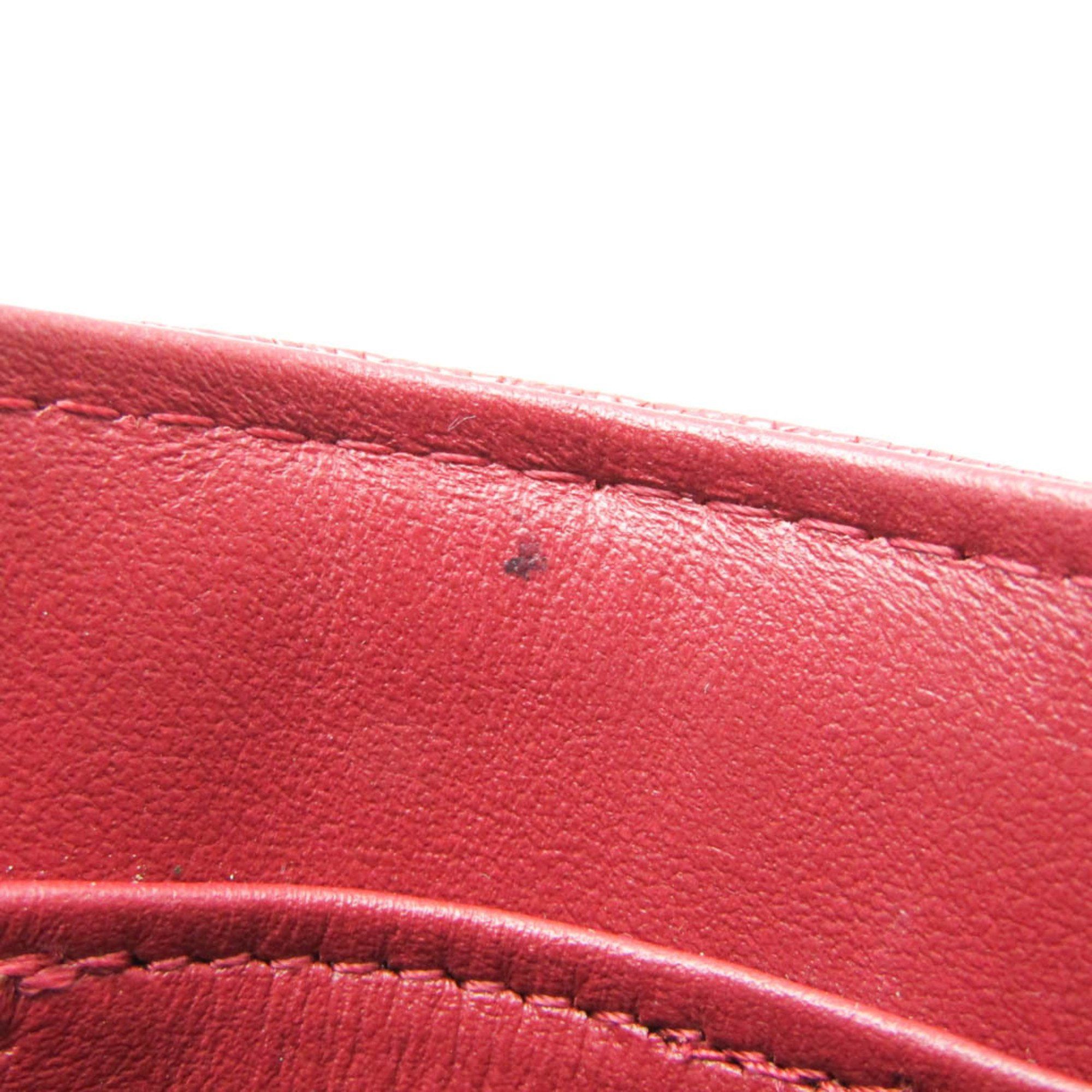 Chanel Boy Red Leather Wallet (Pre-Owned) Size ONE SIZE - 12 Thumbnail