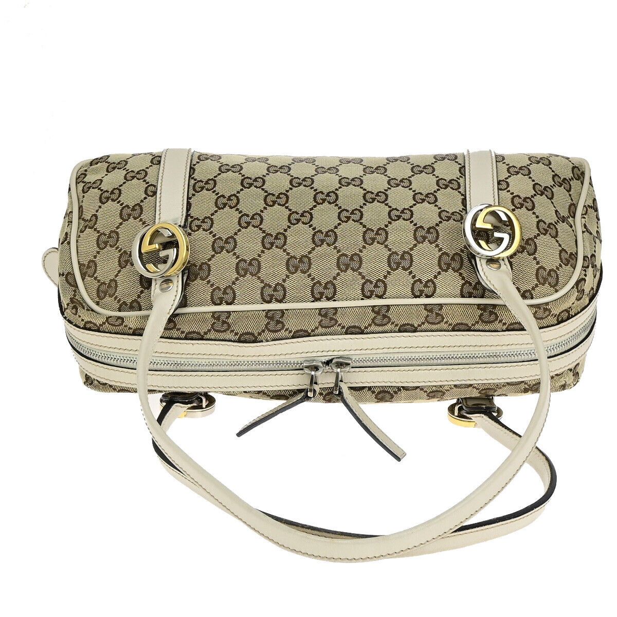 Gucci Gg Canvas Beige Canvas Tote Bag (Pre-Owned) Size ONE SIZE - 5 Thumbnail