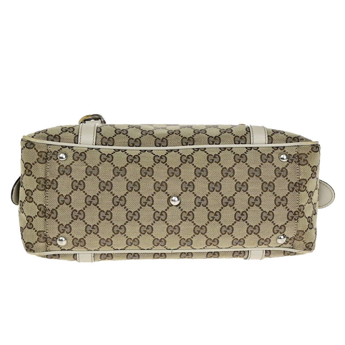 Gucci Gg Canvas Beige Canvas Tote Bag (Pre-Owned) Size ONE SIZE - 11 Thumbnail
