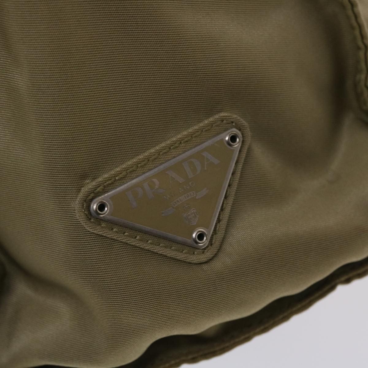 Prada Khaki Synthetic Handbag (Pre-Owned) Size ONE SIZE - 18 Thumbnail