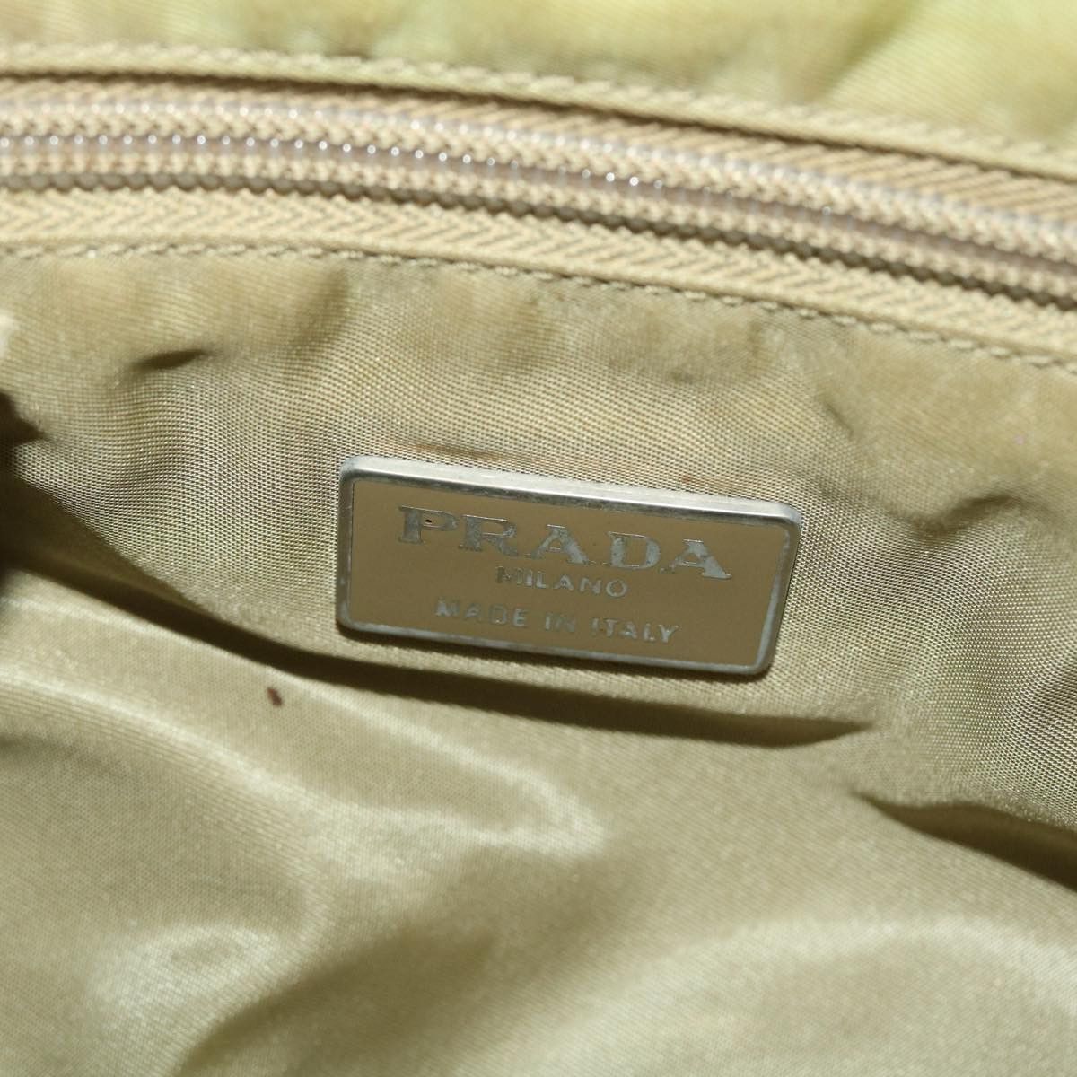 Prada Khaki Synthetic Handbag (Pre-Owned) Size ONE SIZE - 7 Thumbnail