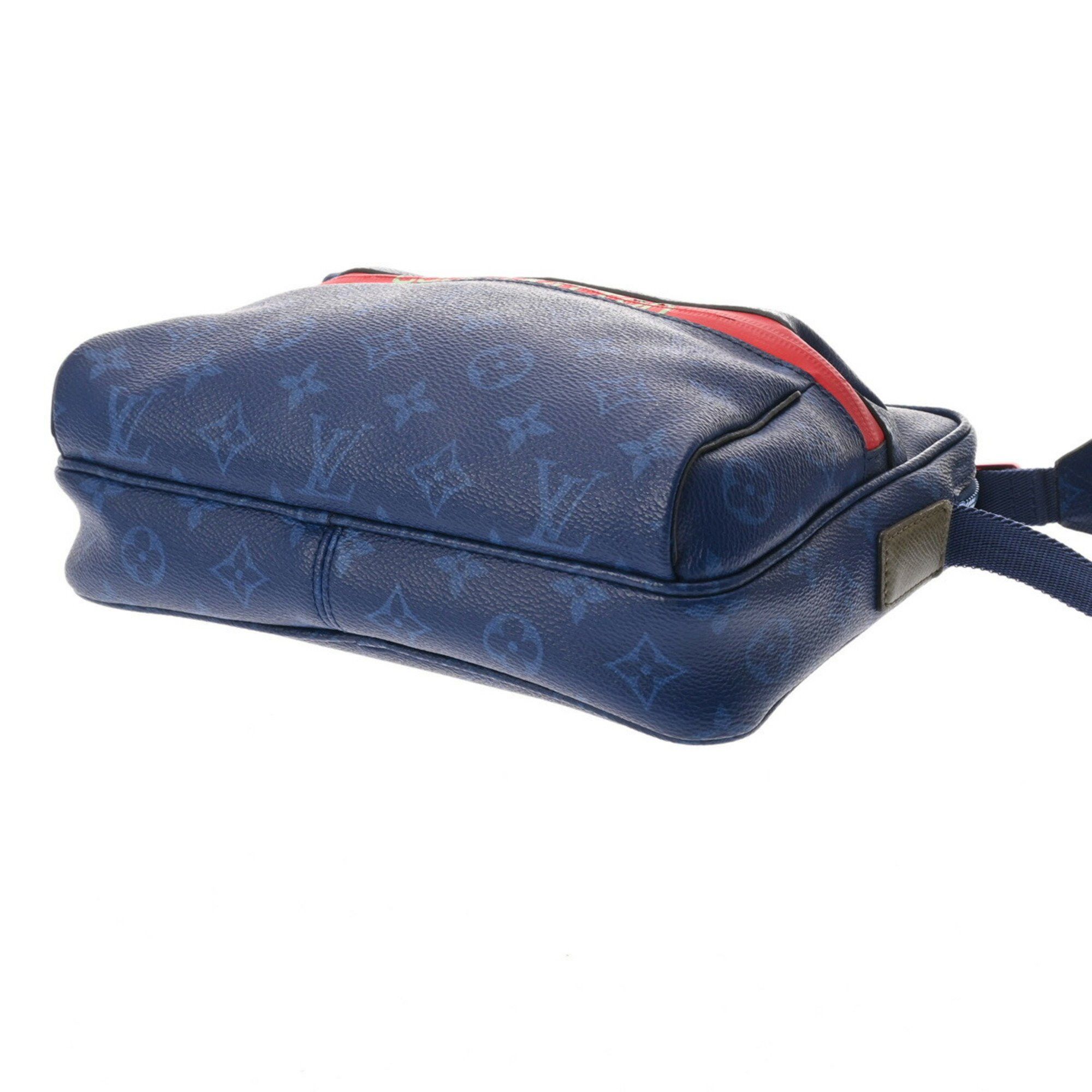 Louis Vuitton Louis Vuitton PM Blue M43829 Men's Monogram Pacific Canvas Bag Size ONE SIZE - 6 Thumbnail