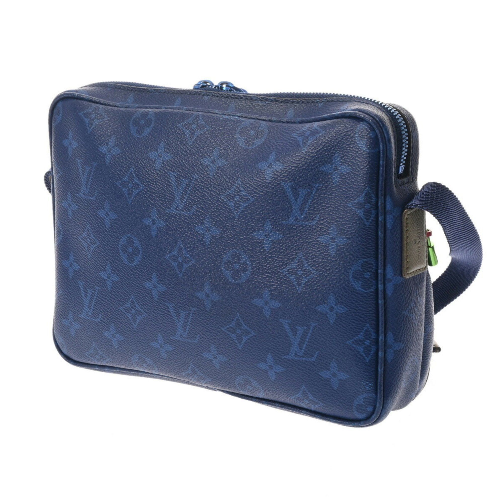 Louis Vuitton Louis Vuitton PM Blue M43829 Men's Monogram Pacific Canvas Bag Size ONE SIZE - 3 Thumbnail