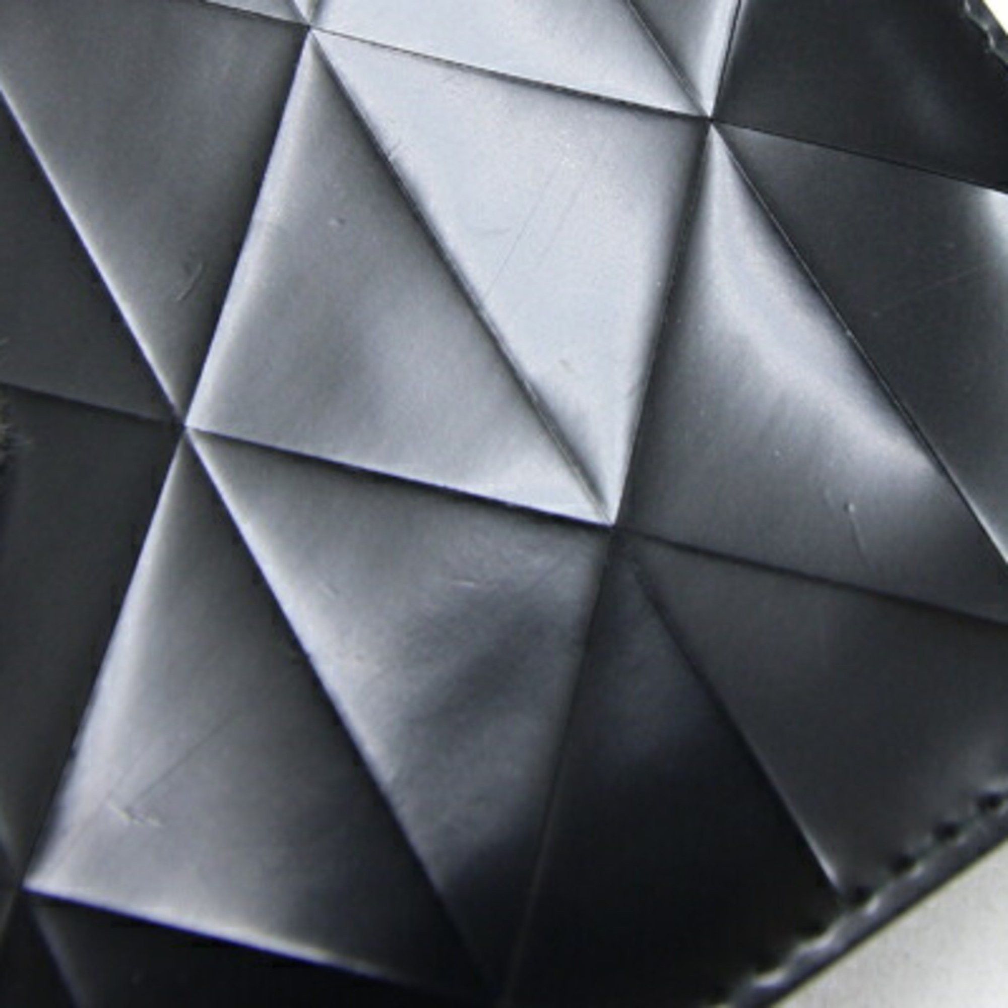 Prada Prada Bi-fold Wallet 2MO738 Black Patent Leather Compact Triangle Men's PRADA Size ONE SIZE - 6 Thumbnail