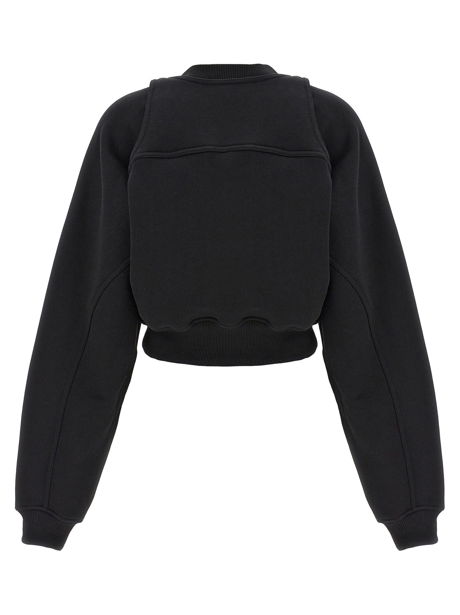 Off-White Cropped Sweatshirt Size XS / US 0-2 / IT 36-38 - 2 Thumbnail