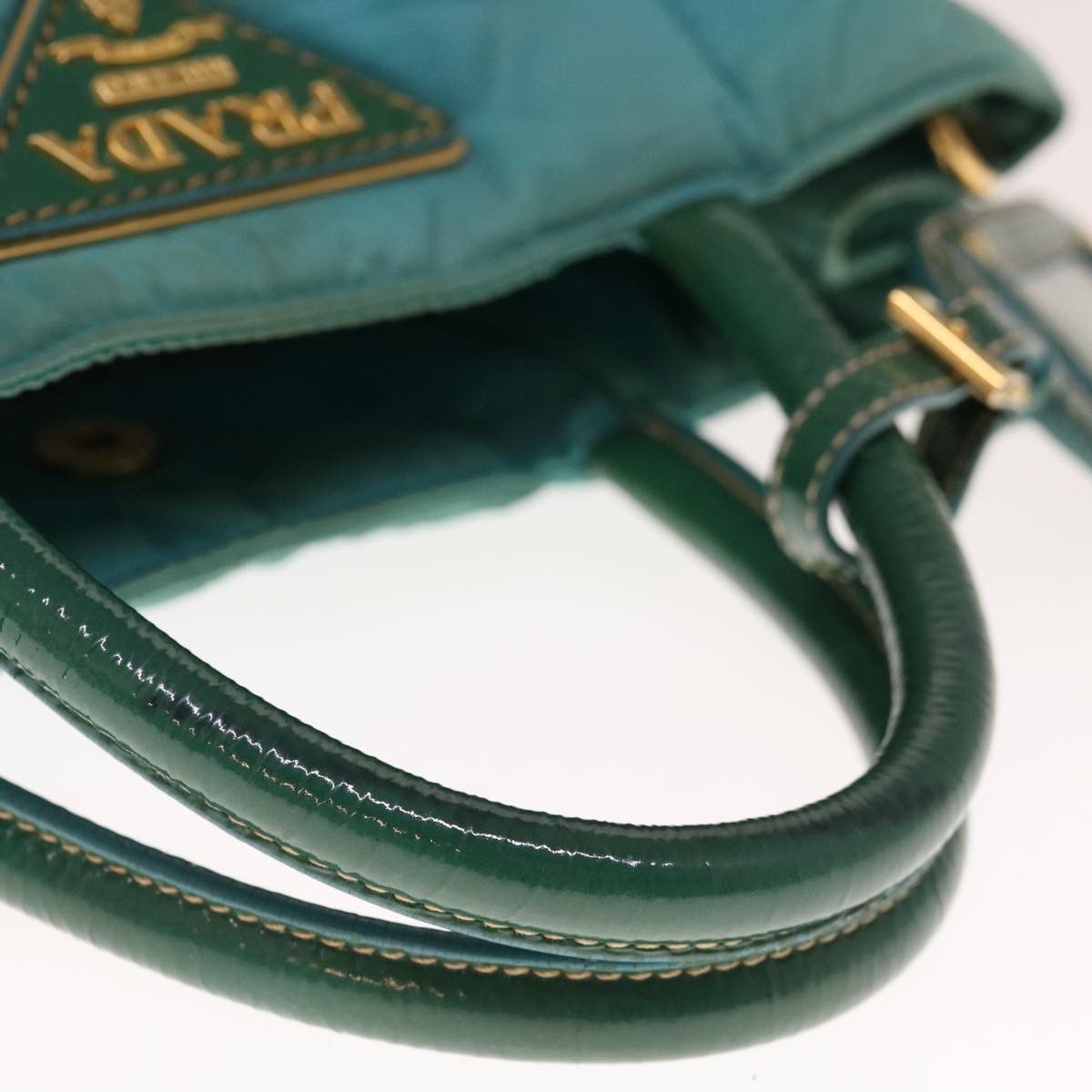 Prada Blue Synthetic Handbag (Pre-Owned) Size ONE SIZE - 13 Thumbnail