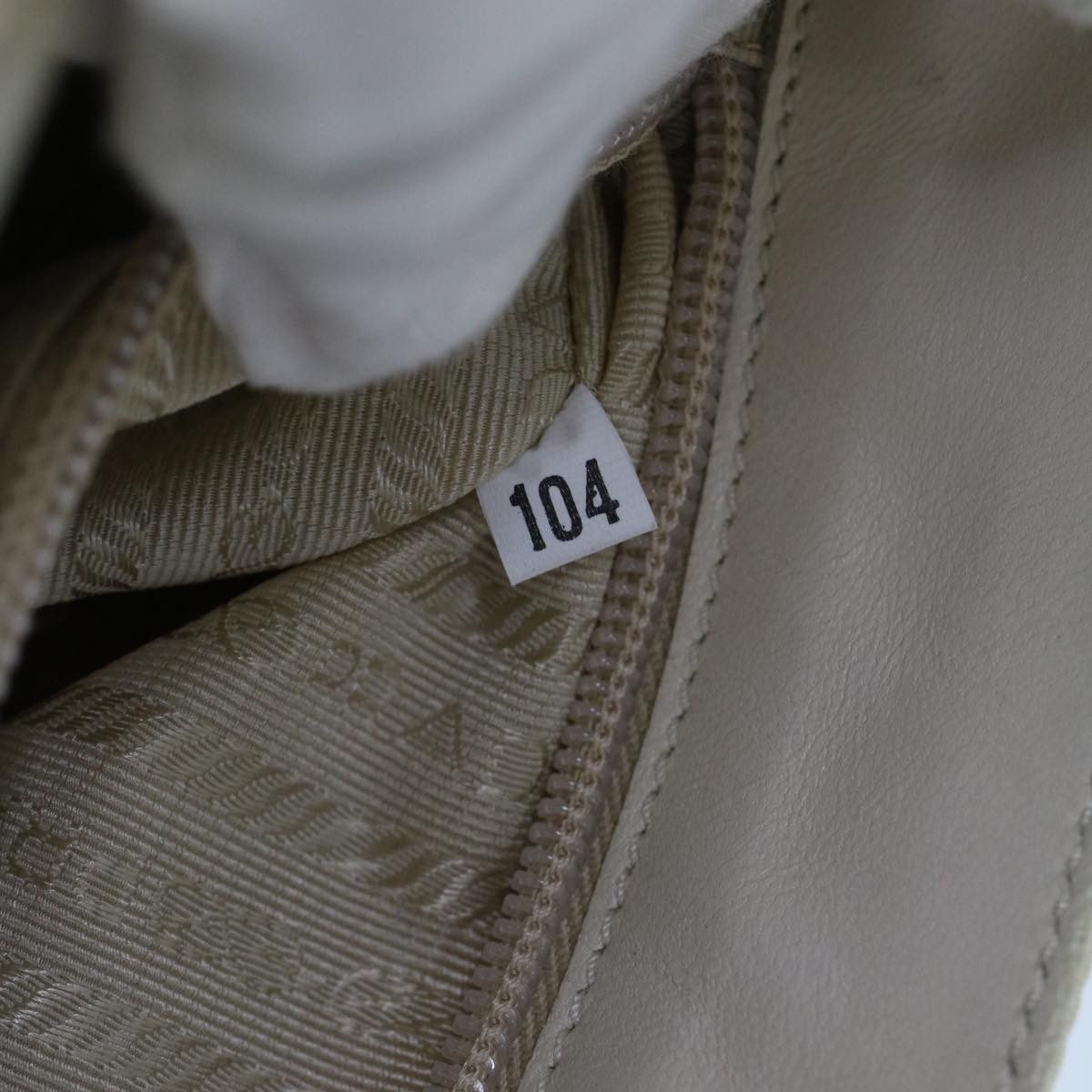 Prada Beige Synthetic Shoulder Bag (Pre-Owned) Size ONE SIZE - 6 Thumbnail