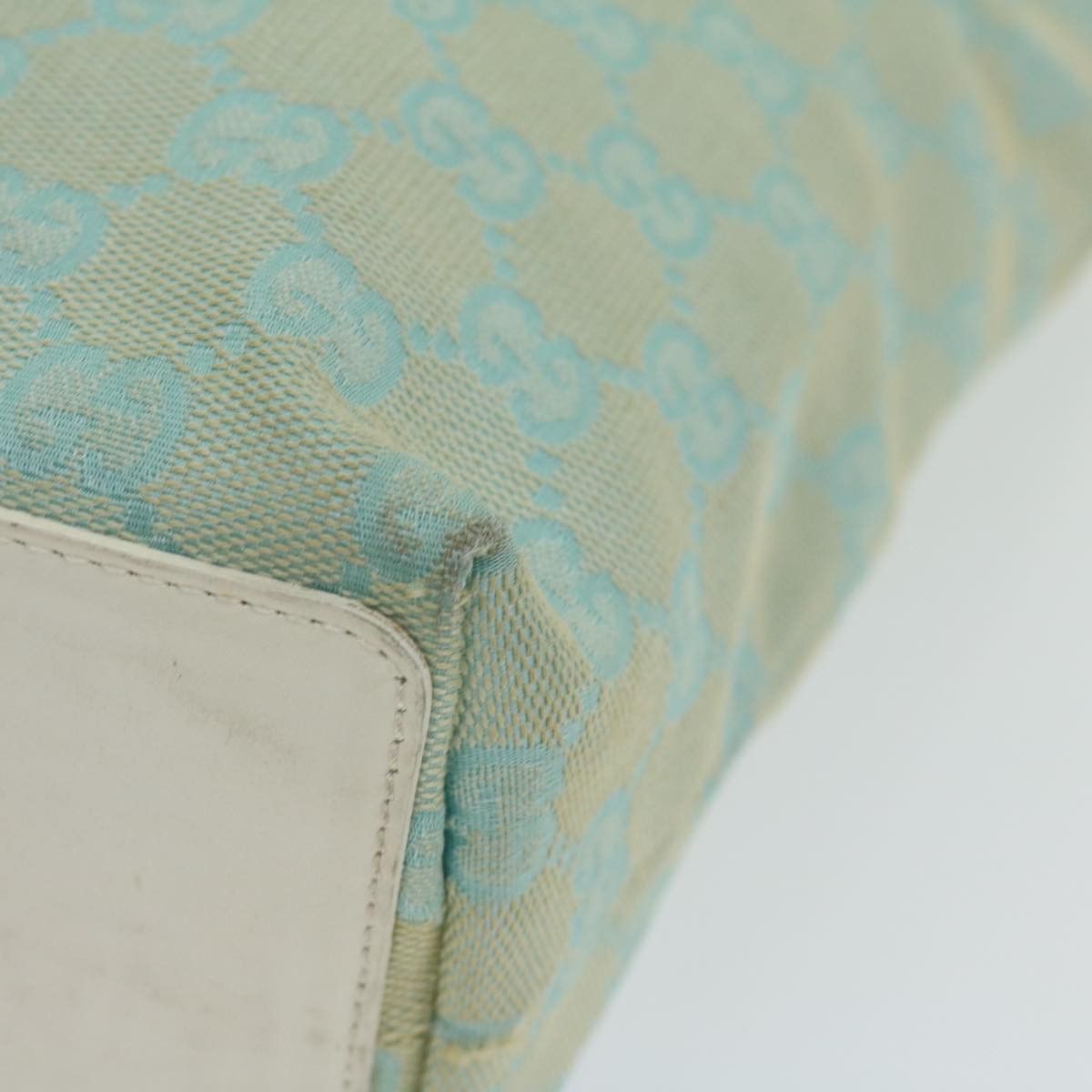 Gucci Gg Canvas Blue Canvas Handbag (Pre-Owned) Size ONE SIZE - 13 Thumbnail