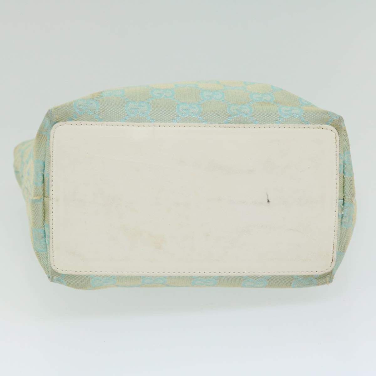 Gucci Gg Canvas Blue Canvas Handbag (Pre-Owned) Size ONE SIZE - 3 Thumbnail