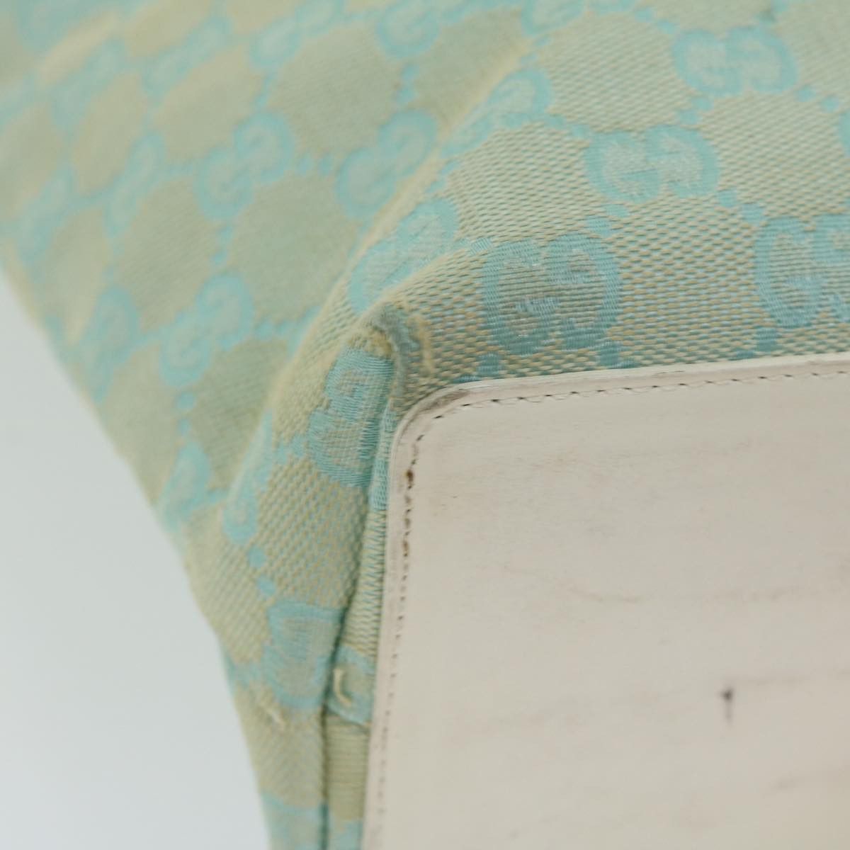 Gucci Gg Canvas Blue Canvas Handbag (Pre-Owned) Size ONE SIZE - 12 Thumbnail