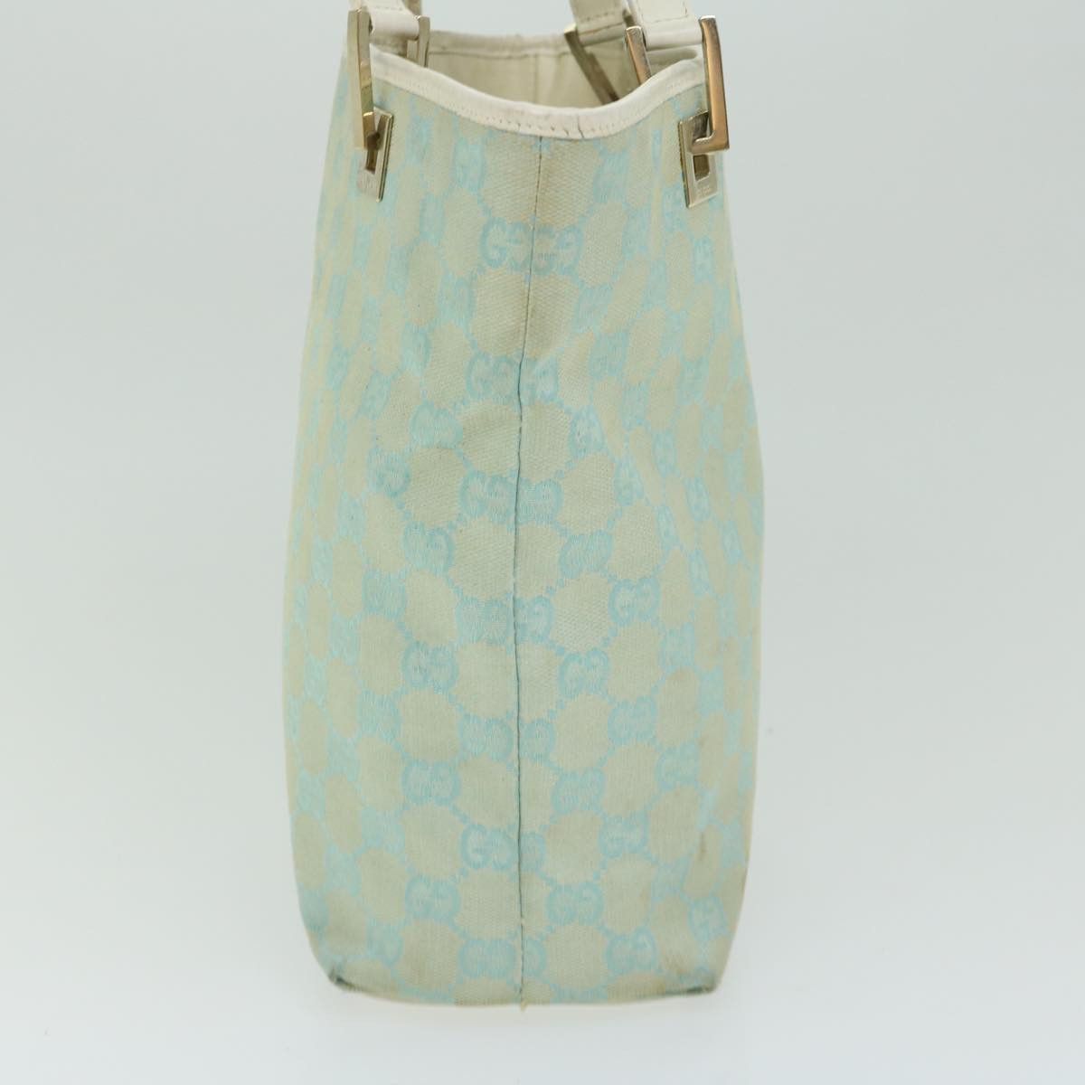Gucci Gg Canvas Blue Canvas Handbag (Pre-Owned) Size ONE SIZE - 5 Thumbnail