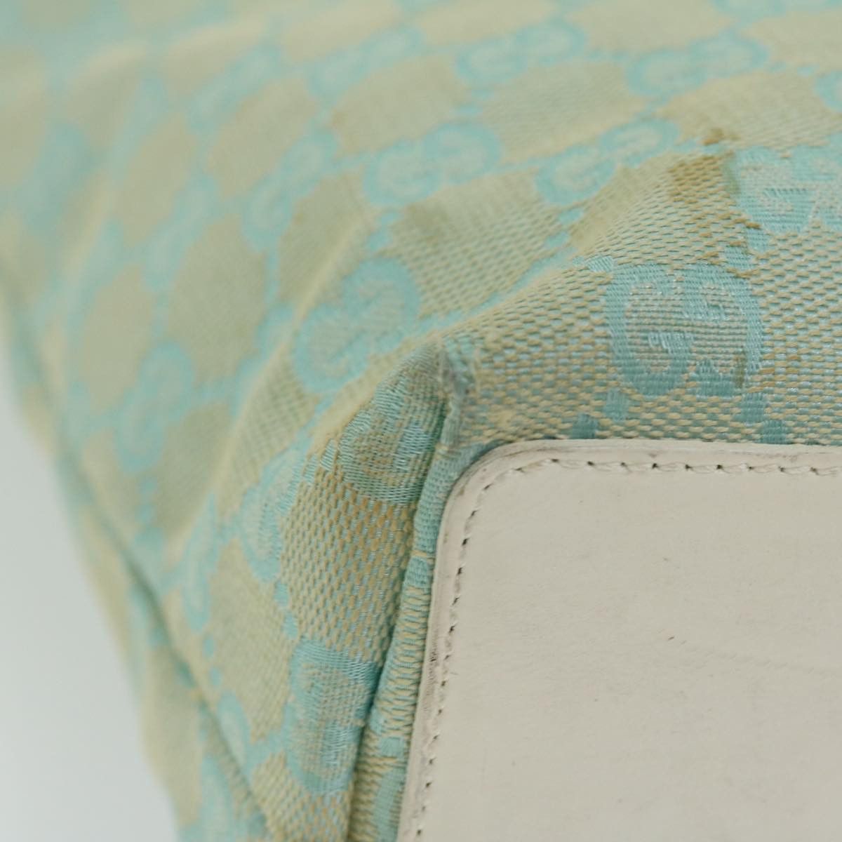 Gucci Gg Canvas Blue Canvas Handbag (Pre-Owned) Size ONE SIZE - 10 Thumbnail
