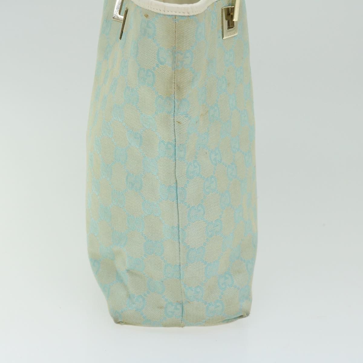 Gucci Gg Canvas Blue Canvas Handbag (Pre-Owned) Size ONE SIZE - 6 Thumbnail