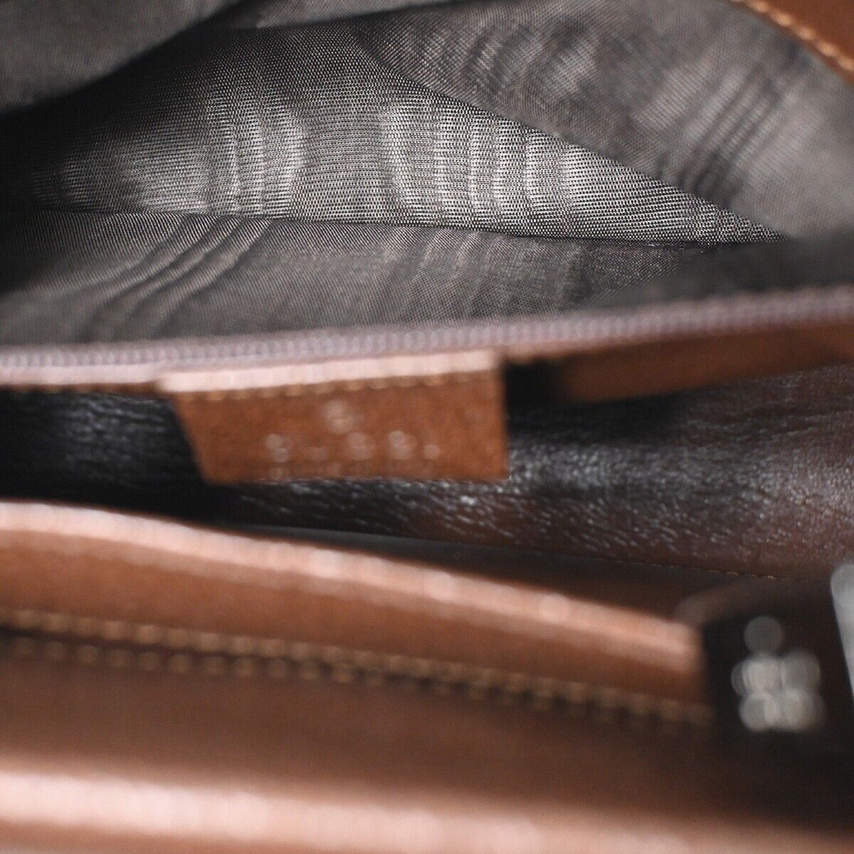 Gucci Bamboo Brown Leather Handbag (Pre-Owned) Size ONE SIZE - 10 Thumbnail