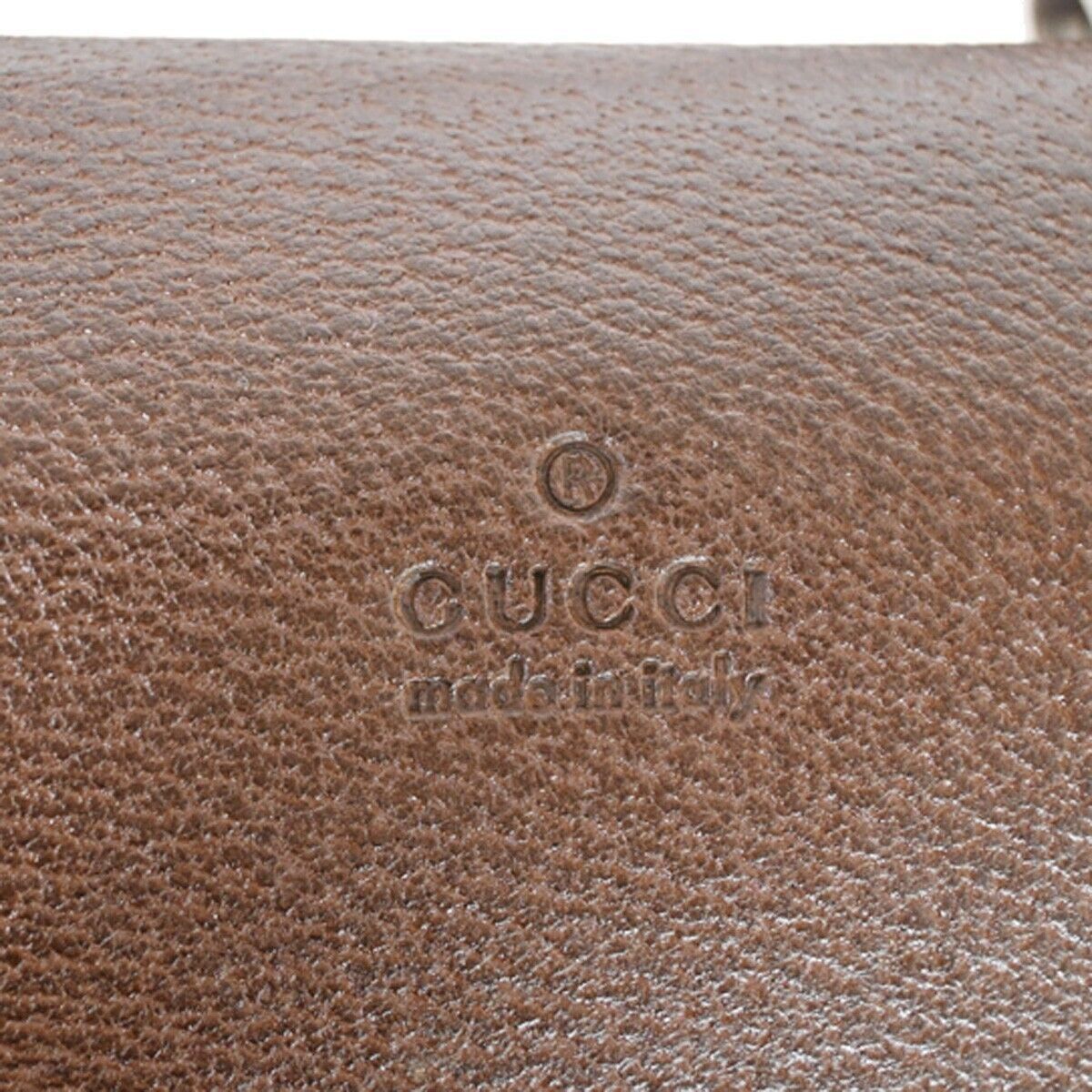 Gucci Bamboo Brown Leather Handbag (Pre-Owned) Size ONE SIZE - 14 Thumbnail