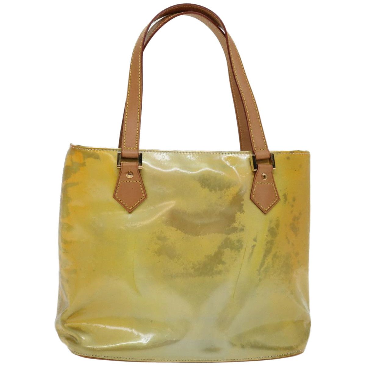 Louis Vuitton Houston Yellow Patent Leather Handbag (Pre-Owned) Size ONE SIZE - 13 Thumbnail