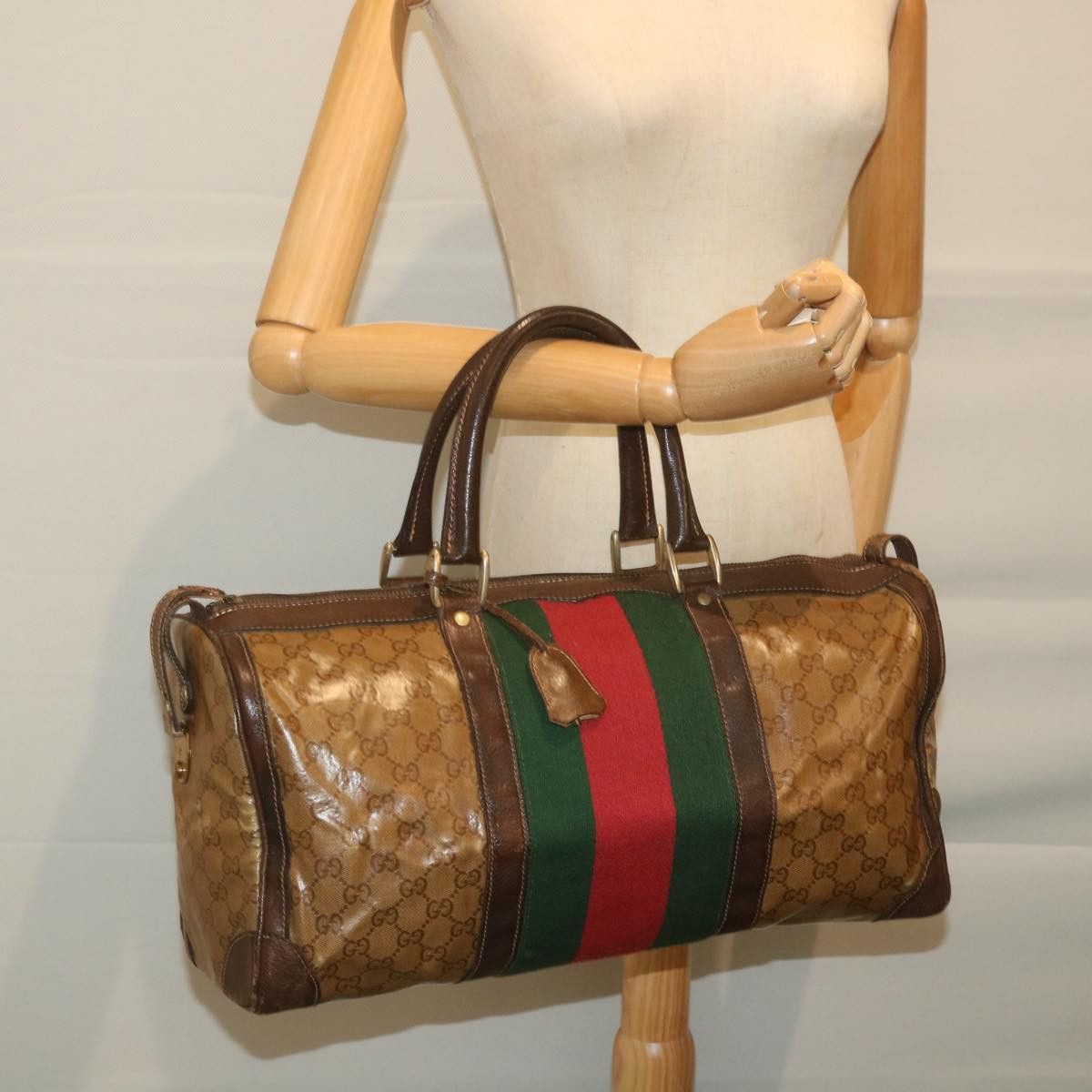 Gucci Beige Canvas Travel Bag (Pre-Owned) Size ONE SIZE - 6 Thumbnail