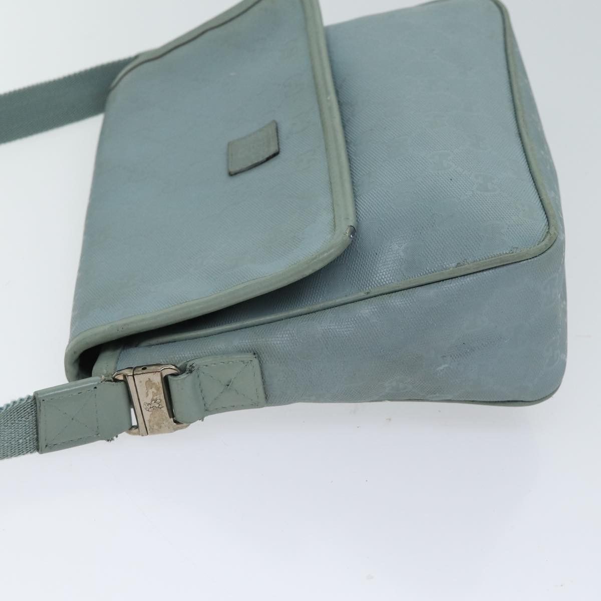 Gucci Gg Canvas Blue Canvas Shoulder Bag (Pre-Owned) Size ONE SIZE - 8 Thumbnail
