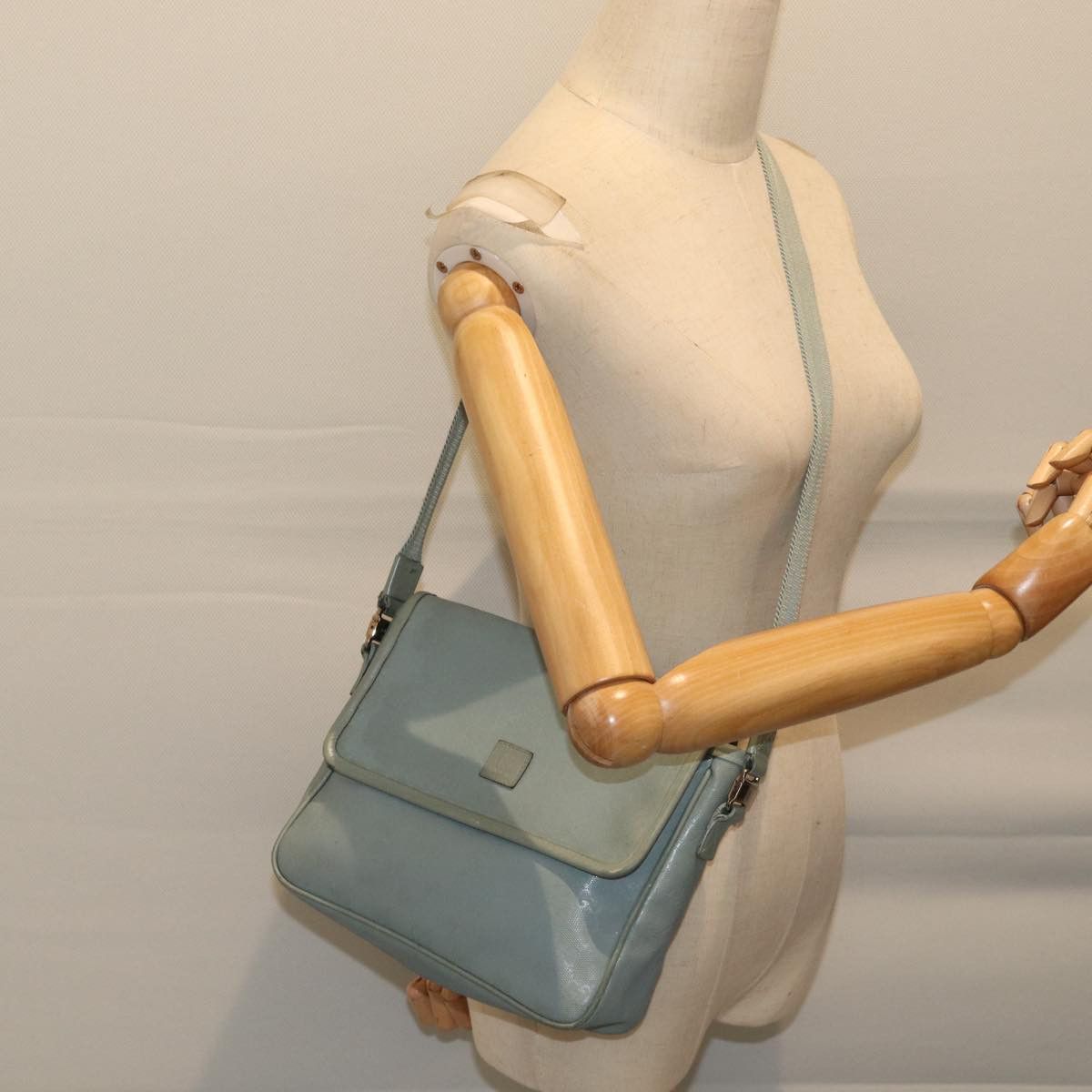 Gucci Gg Canvas Blue Canvas Shoulder Bag (Pre-Owned) Size ONE SIZE - 7 Thumbnail