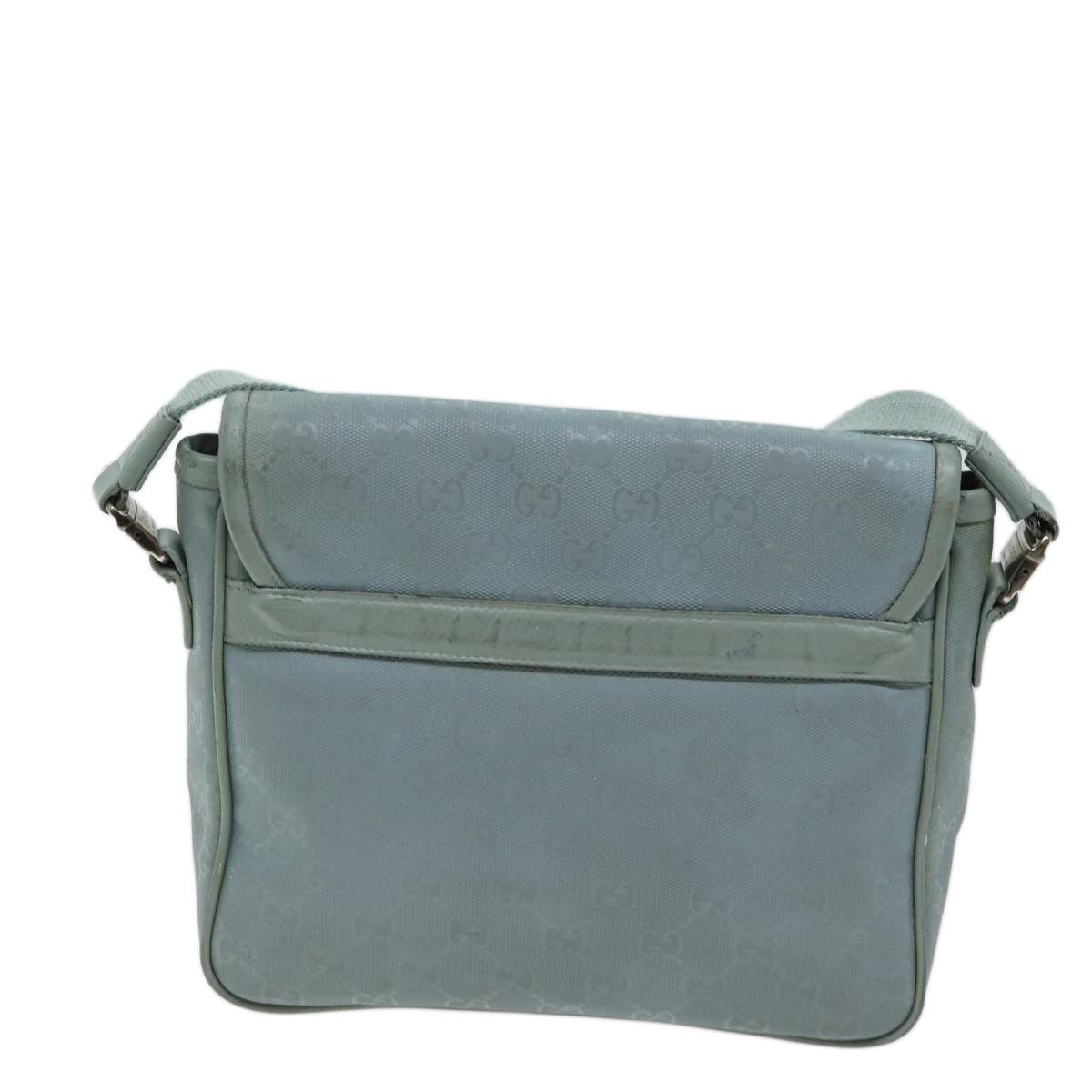 Gucci Gg Canvas Blue Canvas Shoulder Bag (Pre-Owned) Size ONE SIZE - 2 Thumbnail