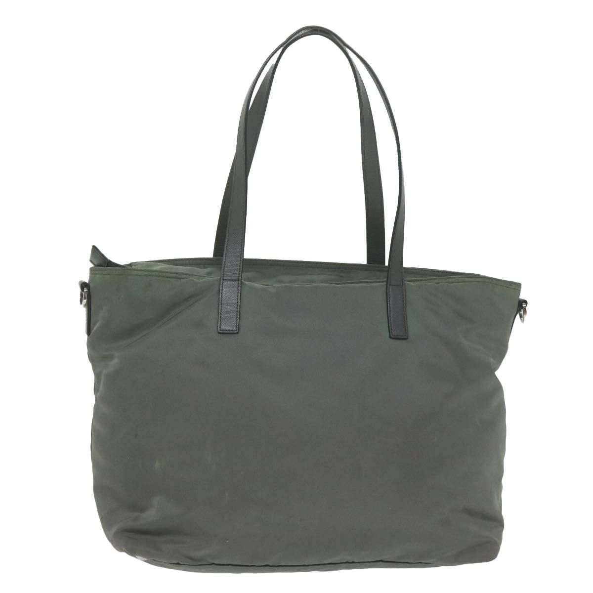 Prada Tessuto Grey Synthetic Tote Bag (Pre-Owned) Size ONE SIZE - 2 Thumbnail