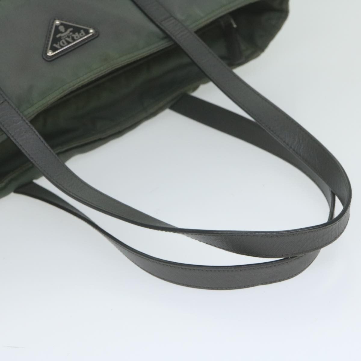 Prada Tessuto Grey Synthetic Tote Bag (Pre-Owned) Size ONE SIZE - 12 Thumbnail
