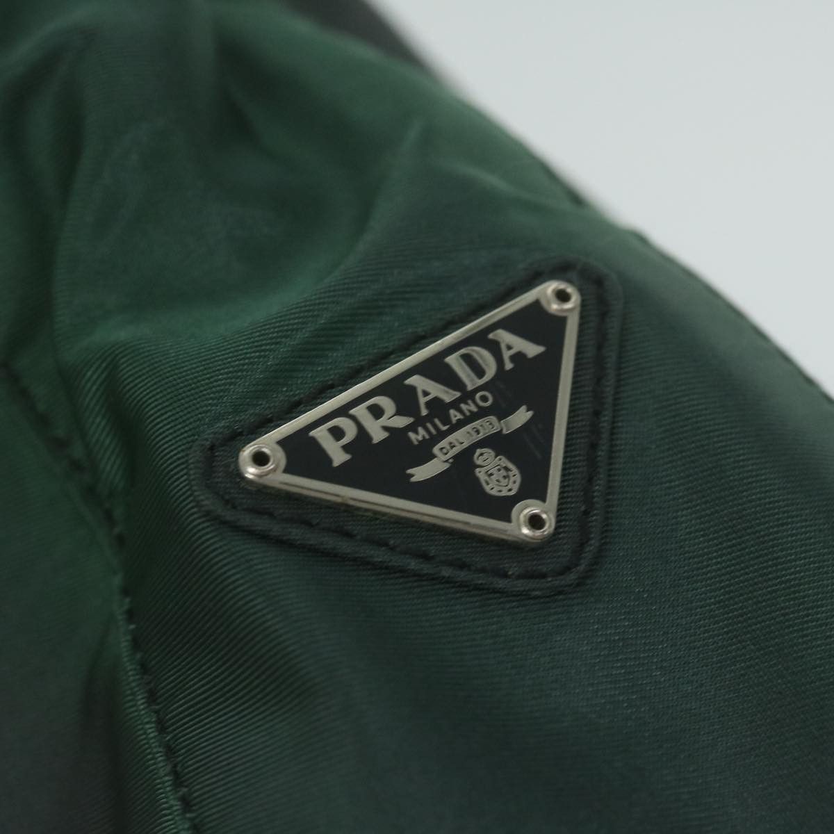 Prada Tessuto Green Synthetic Shoulder Bag (Pre-Owned) Size ONE SIZE - 18 Thumbnail