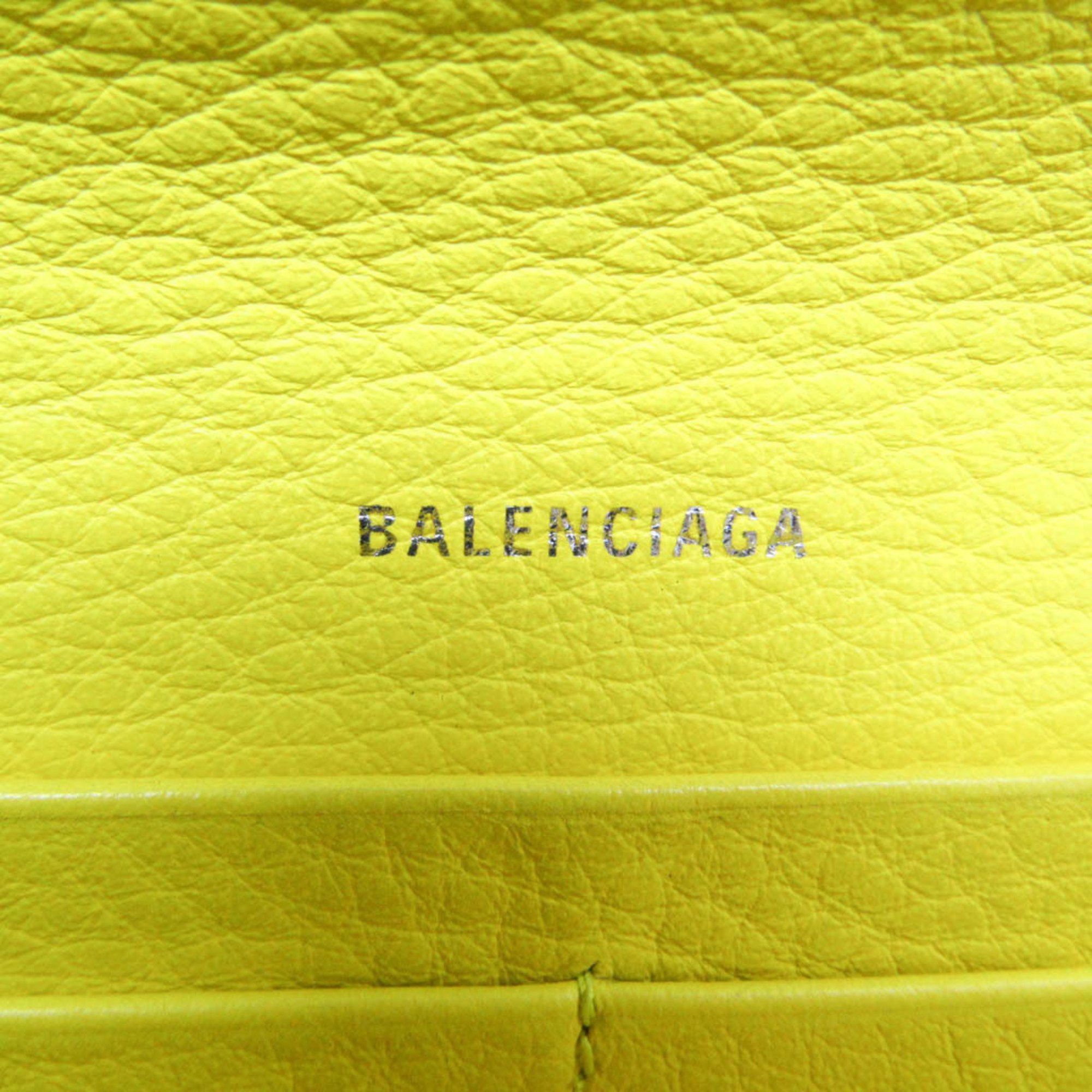 Balenciaga Papier Yellow Leather Wallet (Pre-Owned) Size ONE SIZE - 8 Thumbnail