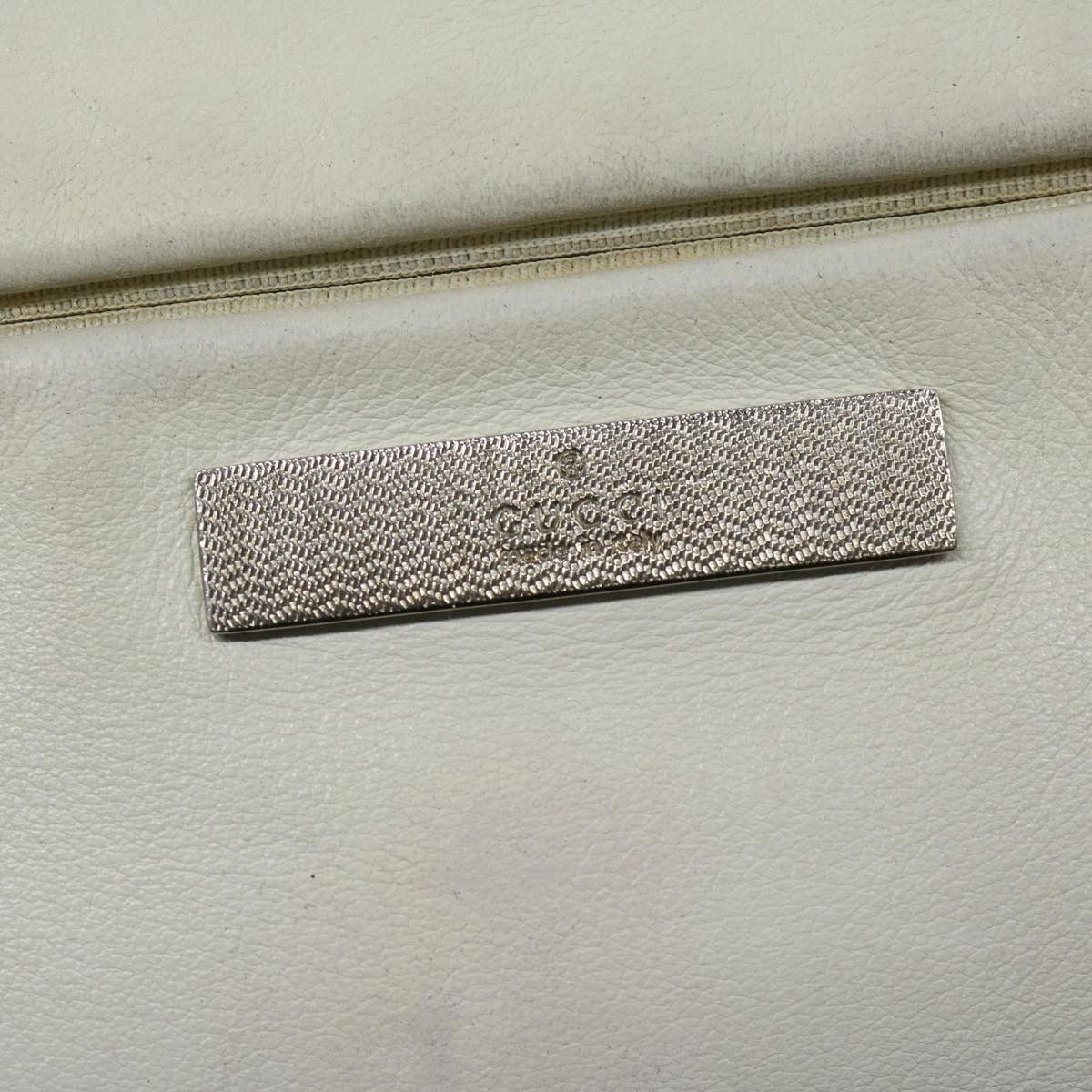 Gucci Bamboo White Leather Handbag (Pre-Owned) Size ONE SIZE - 19 Thumbnail