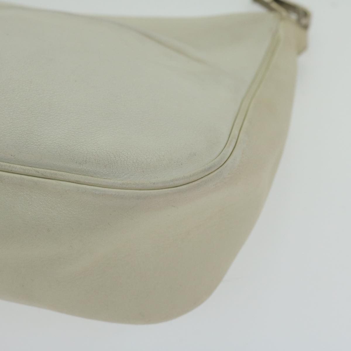 Gucci Bamboo White Leather Handbag (Pre-Owned) Size ONE SIZE - 13 Thumbnail