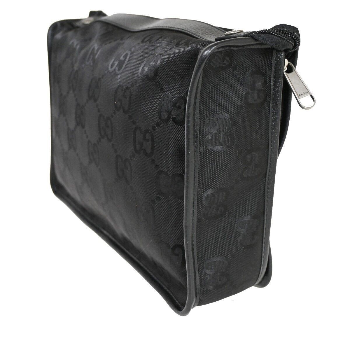 Gucci Off The Grid Black Canvas Clutch Bag (Pre-Owned) Size ONE SIZE - 14 Thumbnail
