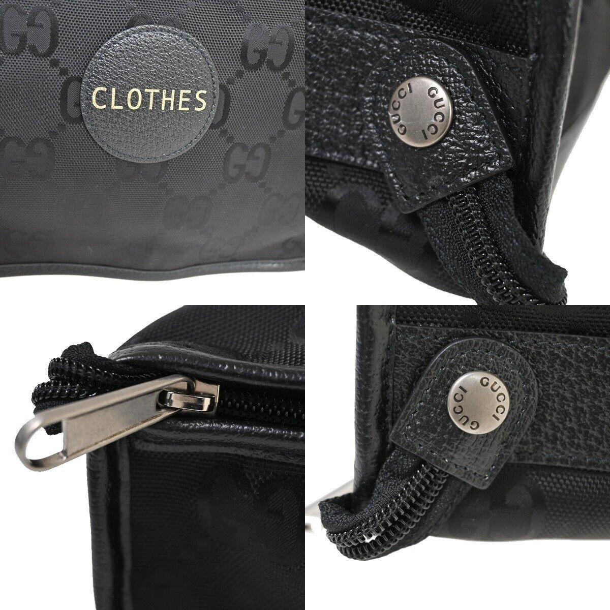 Gucci Off The Grid Black Canvas Clutch Bag (Pre-Owned) Size ONE SIZE - 5 Thumbnail