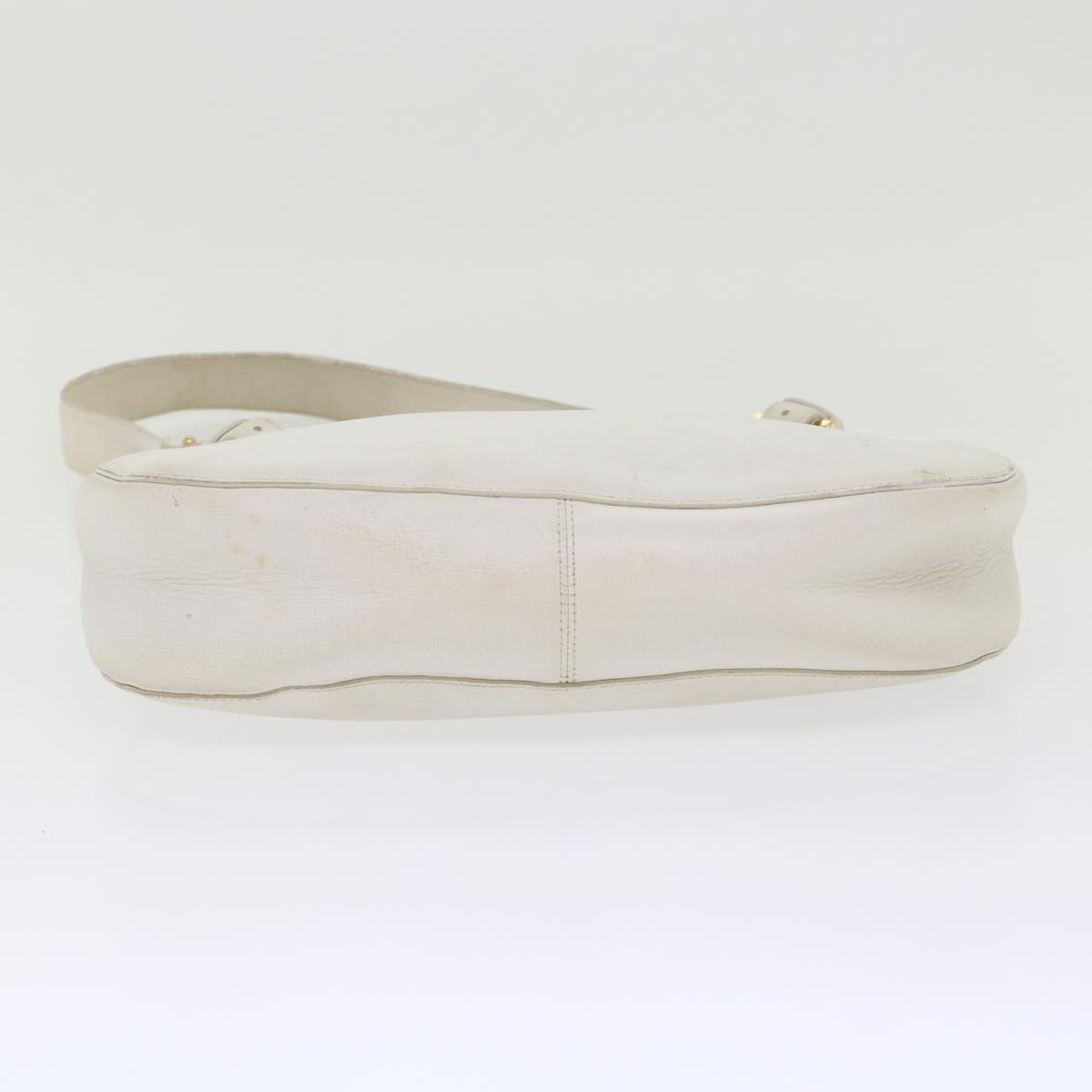 Salvatore Ferragamo White Leather Shoulder Bag (Pre-Owned) Size ONE SIZE - 3 Thumbnail