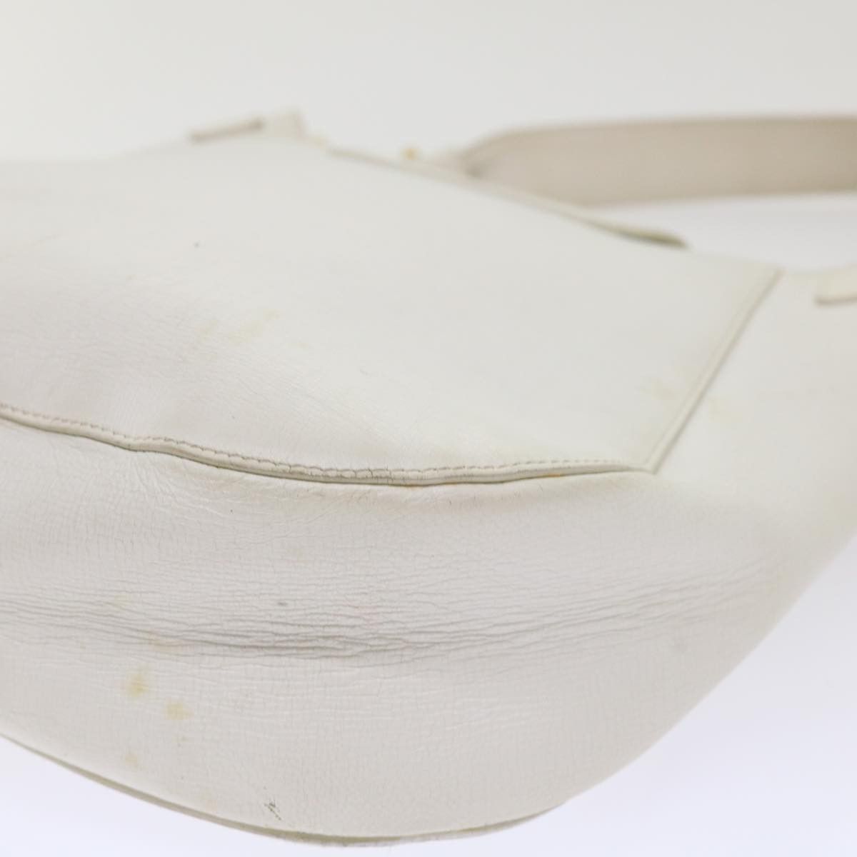 Salvatore Ferragamo White Leather Shoulder Bag (Pre-Owned) Size ONE SIZE - 16 Thumbnail