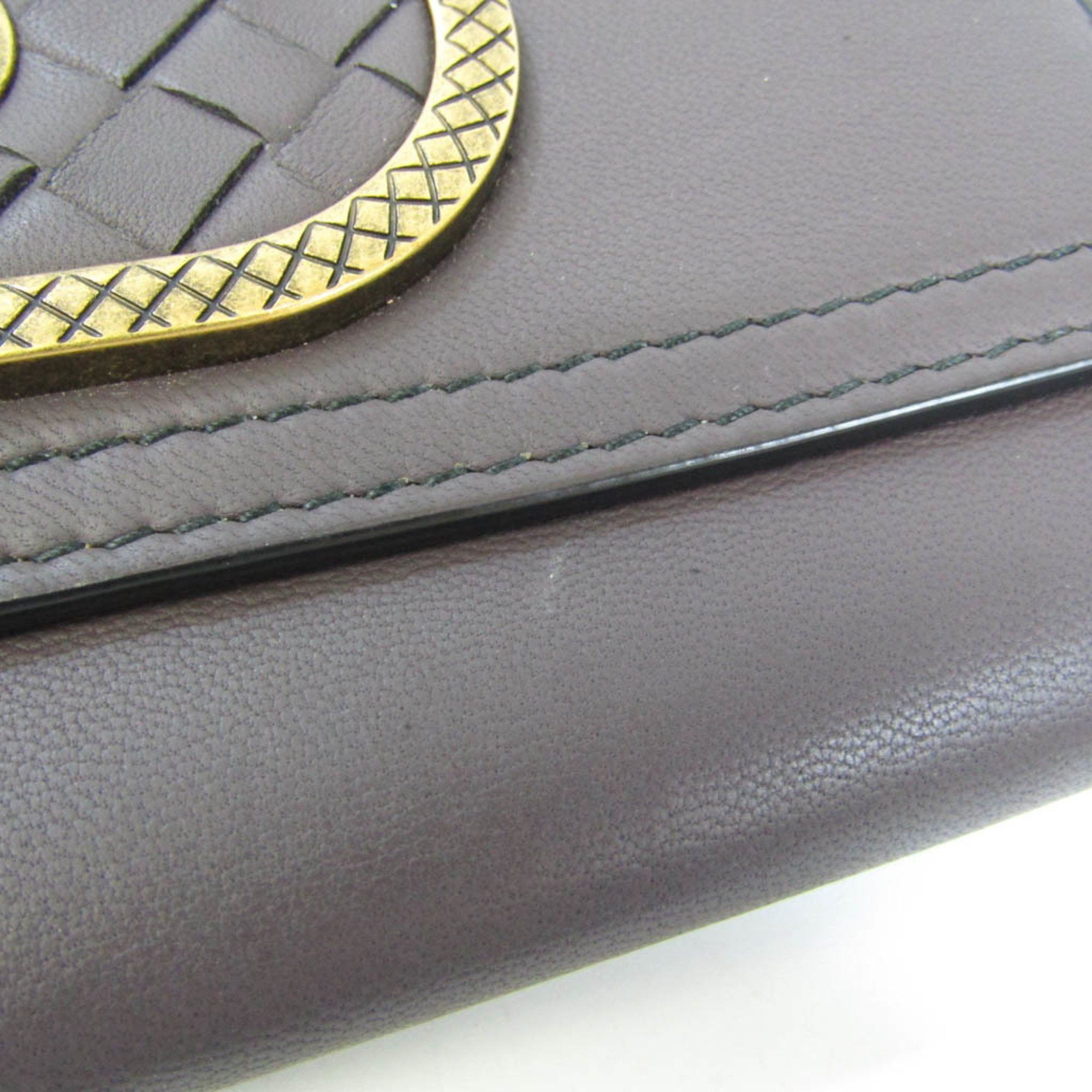 Bottega Veneta Intrecciato Brown Leather Wallet (Pre-Owned) Size ONE SIZE - 9 Thumbnail
