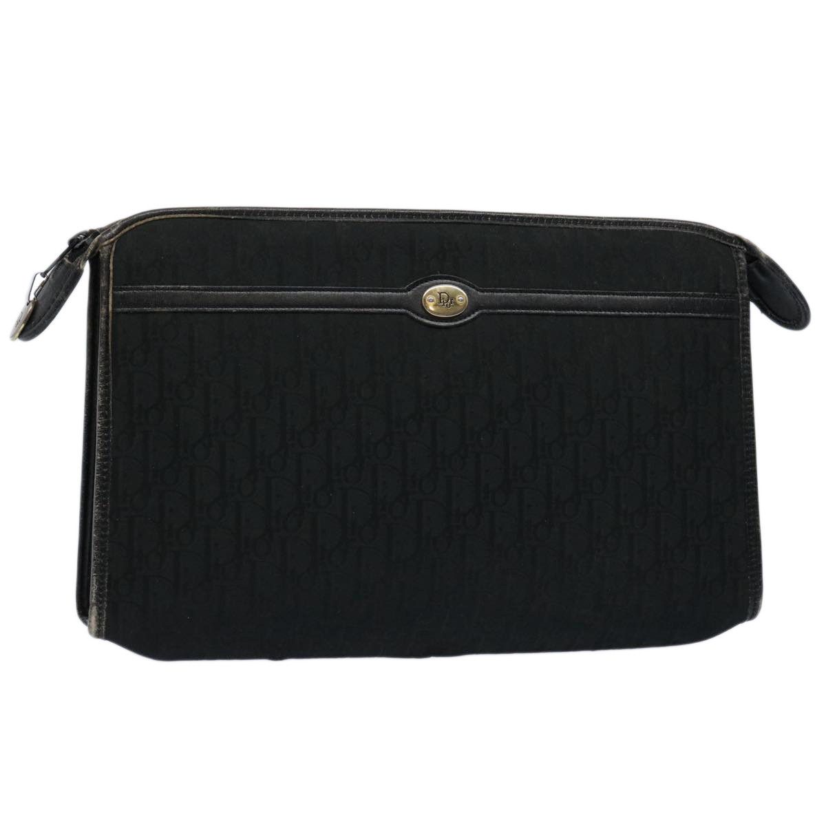Dior Trotter Black Canvas Clutch Bag (Pre-Owned) Size ONE SIZE - 4 Thumbnail