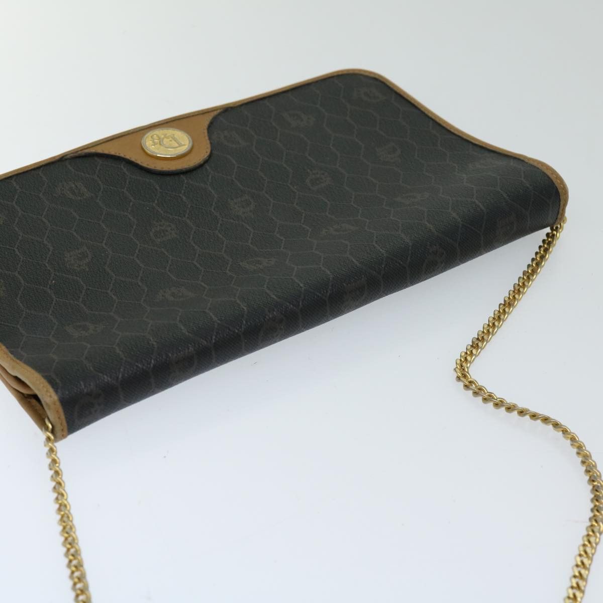 Dior Honeycomb Black Canvas Shoulder Bag (Pre-Owned) Size ONE SIZE - 4 Thumbnail