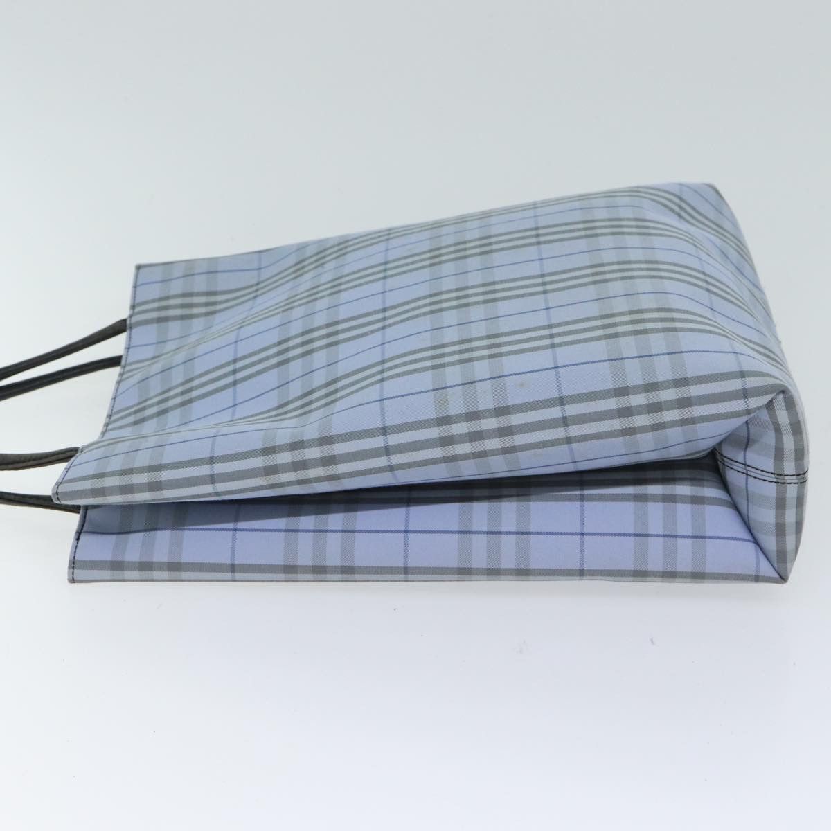 Burberry Nova Check Blue Canvas Tote Bag (Pre-Owned) Size ONE SIZE - 10 Thumbnail