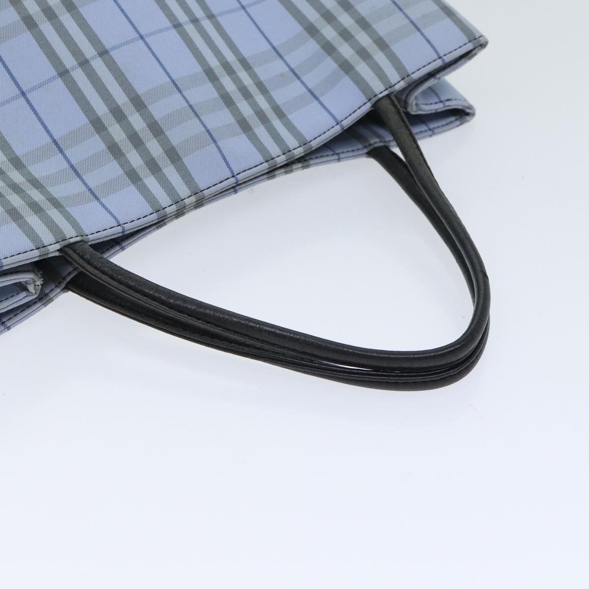 Burberry Nova Check Blue Canvas Tote Bag (Pre-Owned) Size ONE SIZE - 12 Thumbnail
