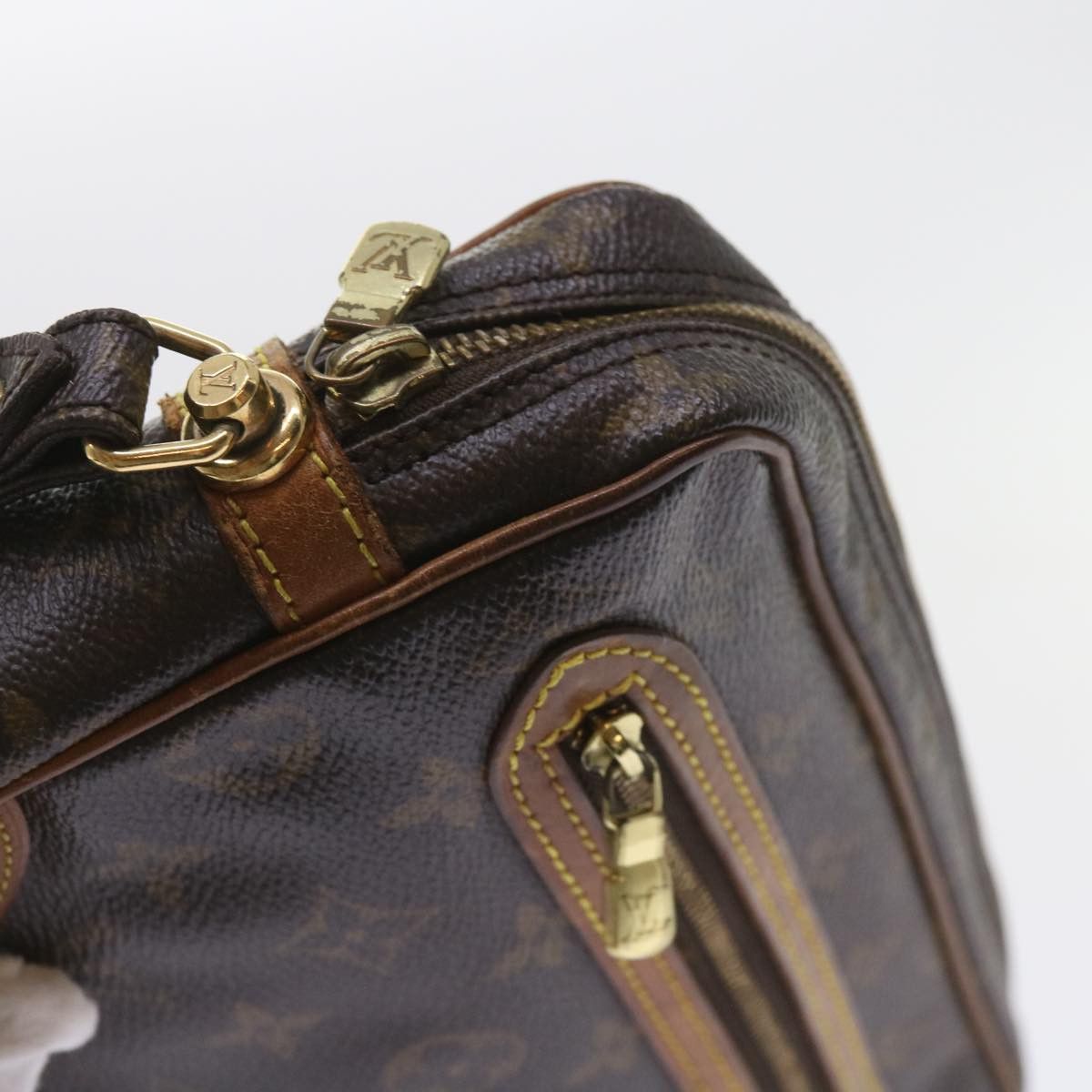 Louis Vuitton Marly Dragonne Brown Canvas Clutch Bag (Pre-Owned) Size ONE SIZE - 16 Thumbnail