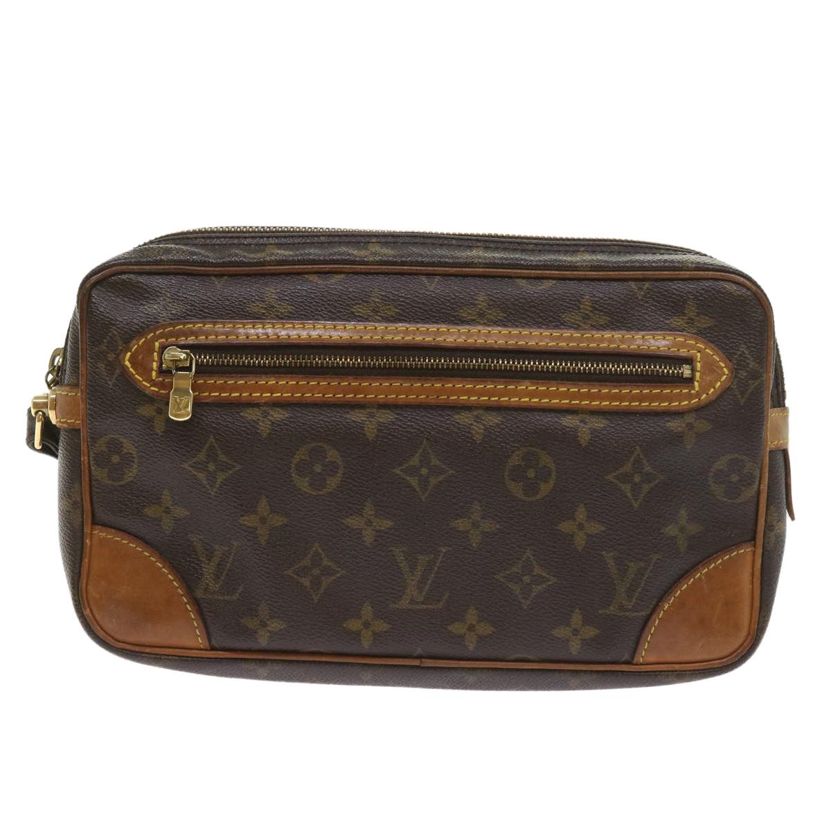 Louis Vuitton Marly Dragonne Brown Canvas Clutch Bag (Pre-Owned) Size ONE SIZE - 17 Thumbnail