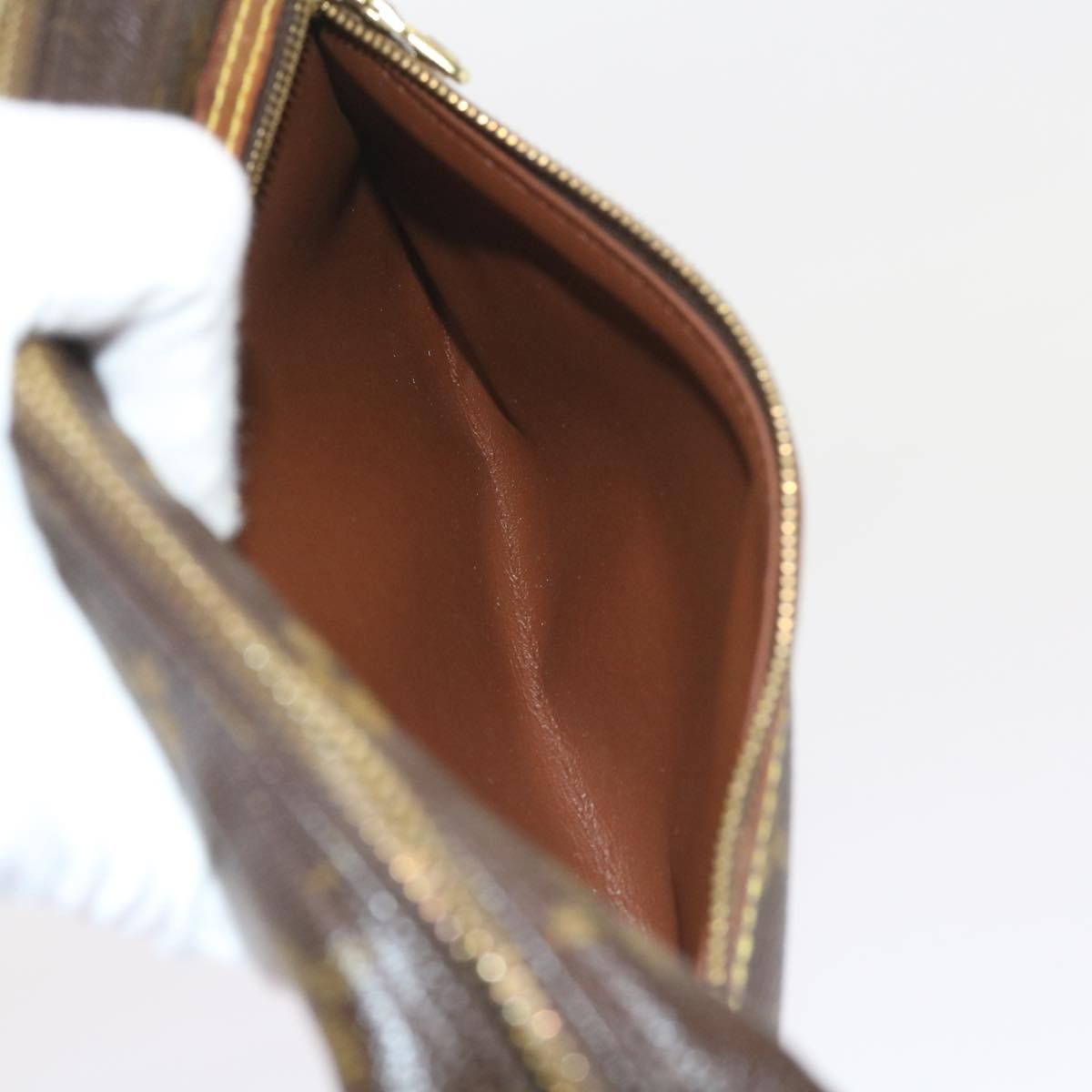 Louis Vuitton Marly Dragonne Brown Canvas Clutch Bag (Pre-Owned) Size ONE SIZE - 18 Thumbnail