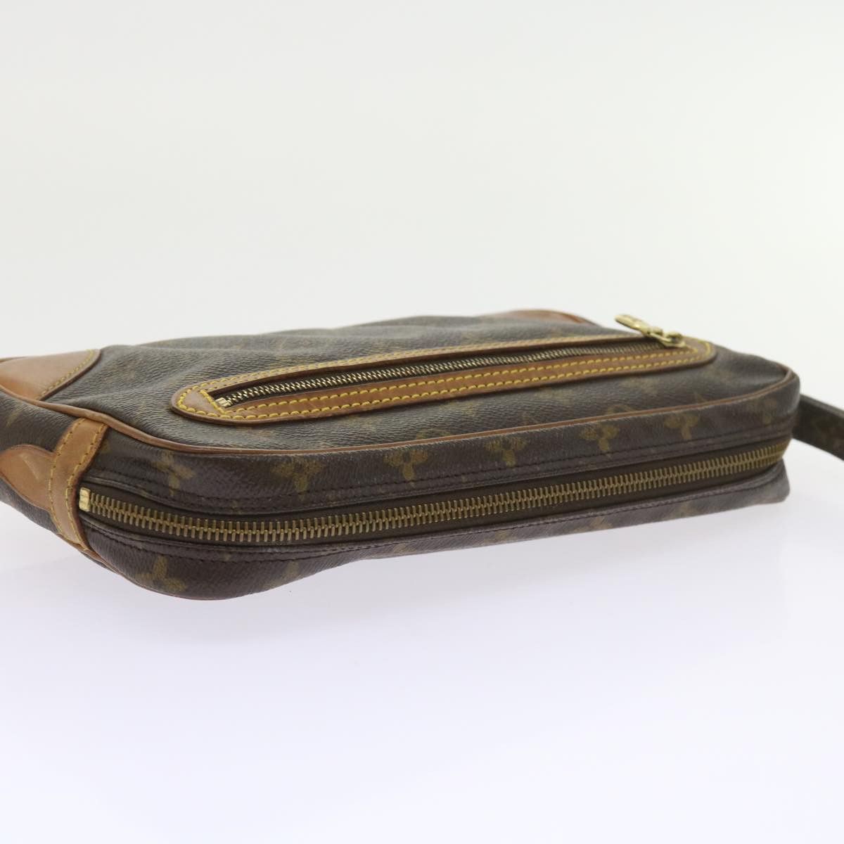 Louis Vuitton Marly Dragonne Brown Canvas Clutch Bag (Pre-Owned) Size ONE SIZE - 4 Thumbnail