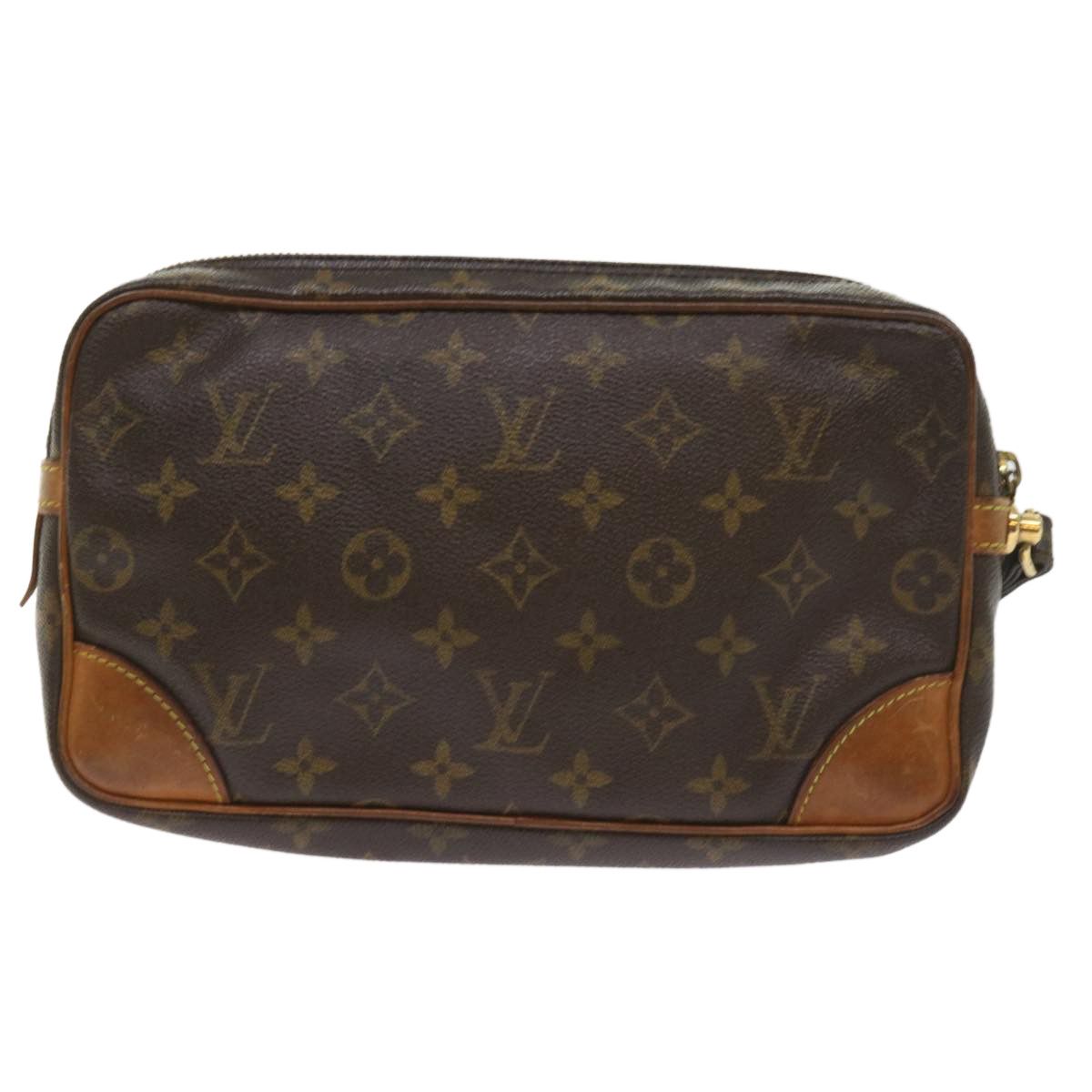 Louis Vuitton Marly Dragonne Brown Canvas Clutch Bag (Pre-Owned) Size ONE SIZE - 2 Thumbnail