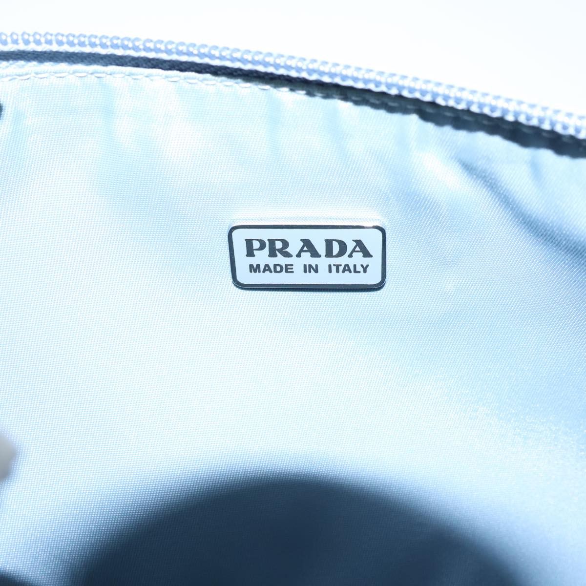 Prada Tessuto Blue Synthetic Clutch Bag (Pre-Owned) Size ONE SIZE - 8 Thumbnail