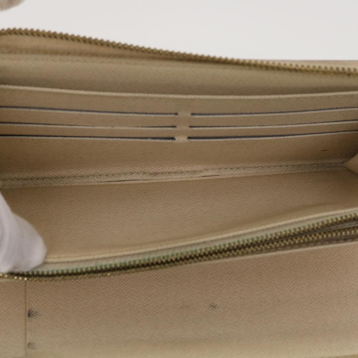 Louis Vuitton Zippy Organizer White Canvas Wallet (Pre-Owned) Size ONE SIZE - 5 Thumbnail