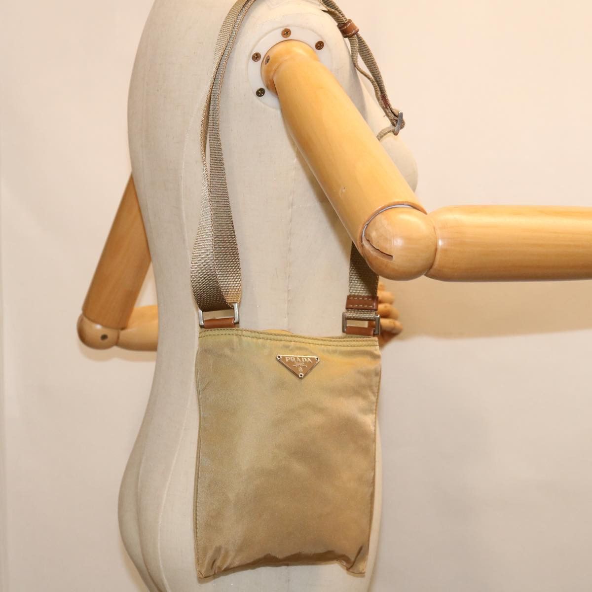 Prada Beige Synthetic Shoulder Bag (Pre-Owned) Size ONE SIZE - 7 Thumbnail