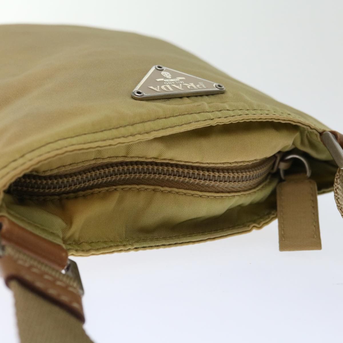 Prada Beige Synthetic Shoulder Bag (Pre-Owned) Size ONE SIZE - 11 Thumbnail