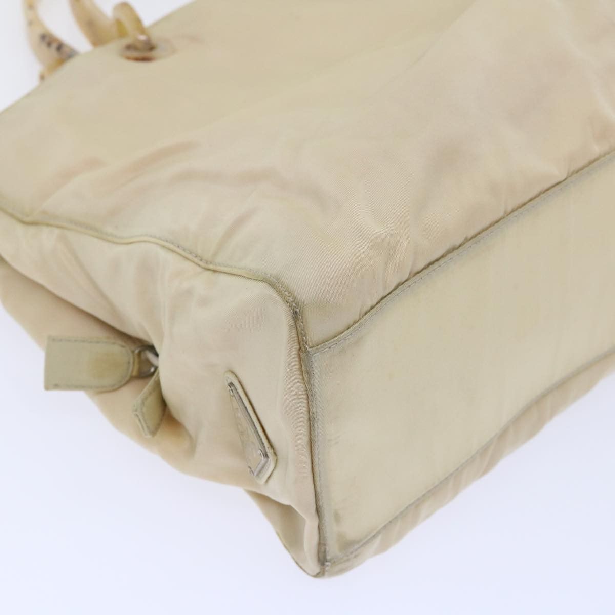 Prada Tessuto Beige Synthetic Handbag (Pre-Owned) Size ONE SIZE - 18 Thumbnail