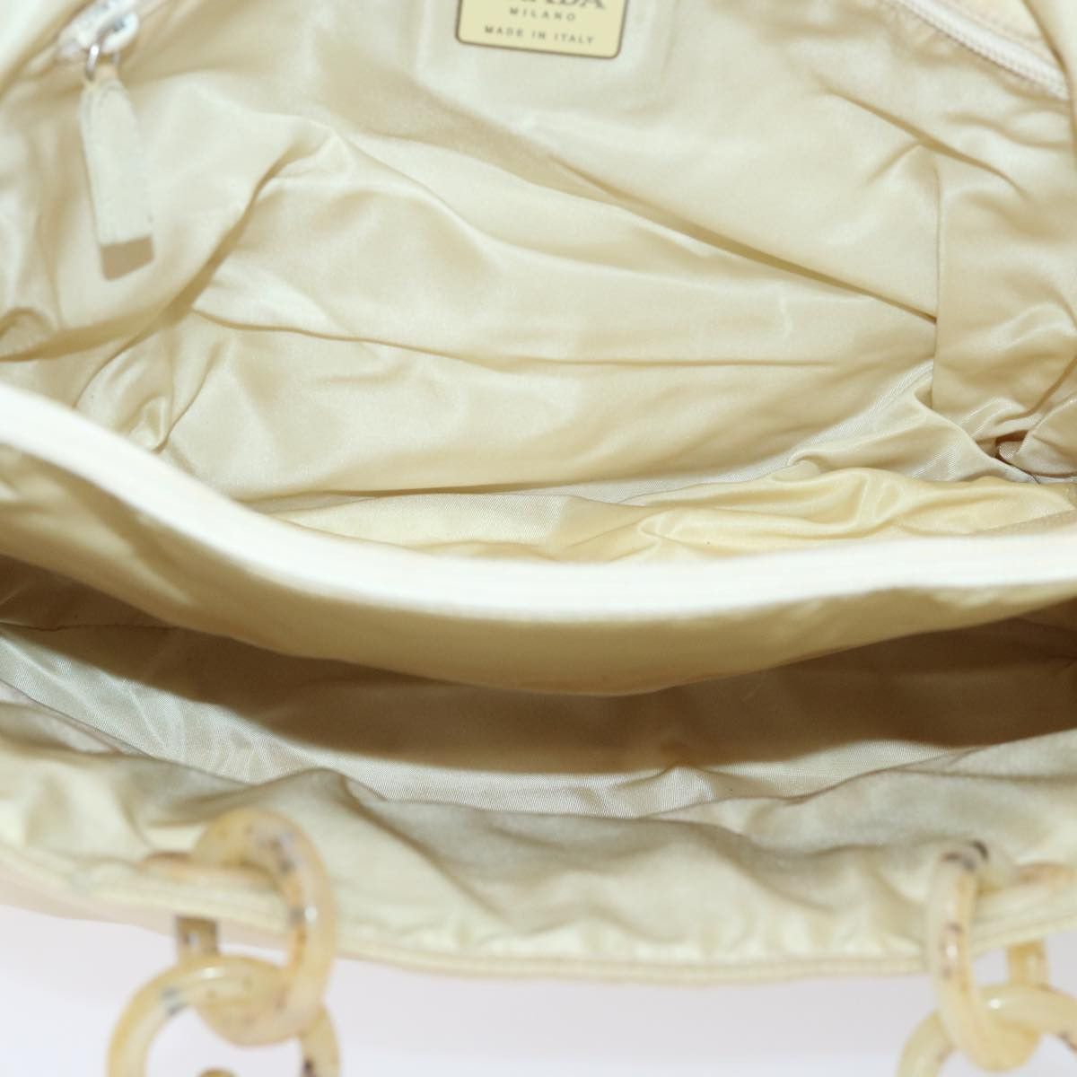 Prada Tessuto Beige Synthetic Handbag (Pre-Owned) Size ONE SIZE - 20 Thumbnail